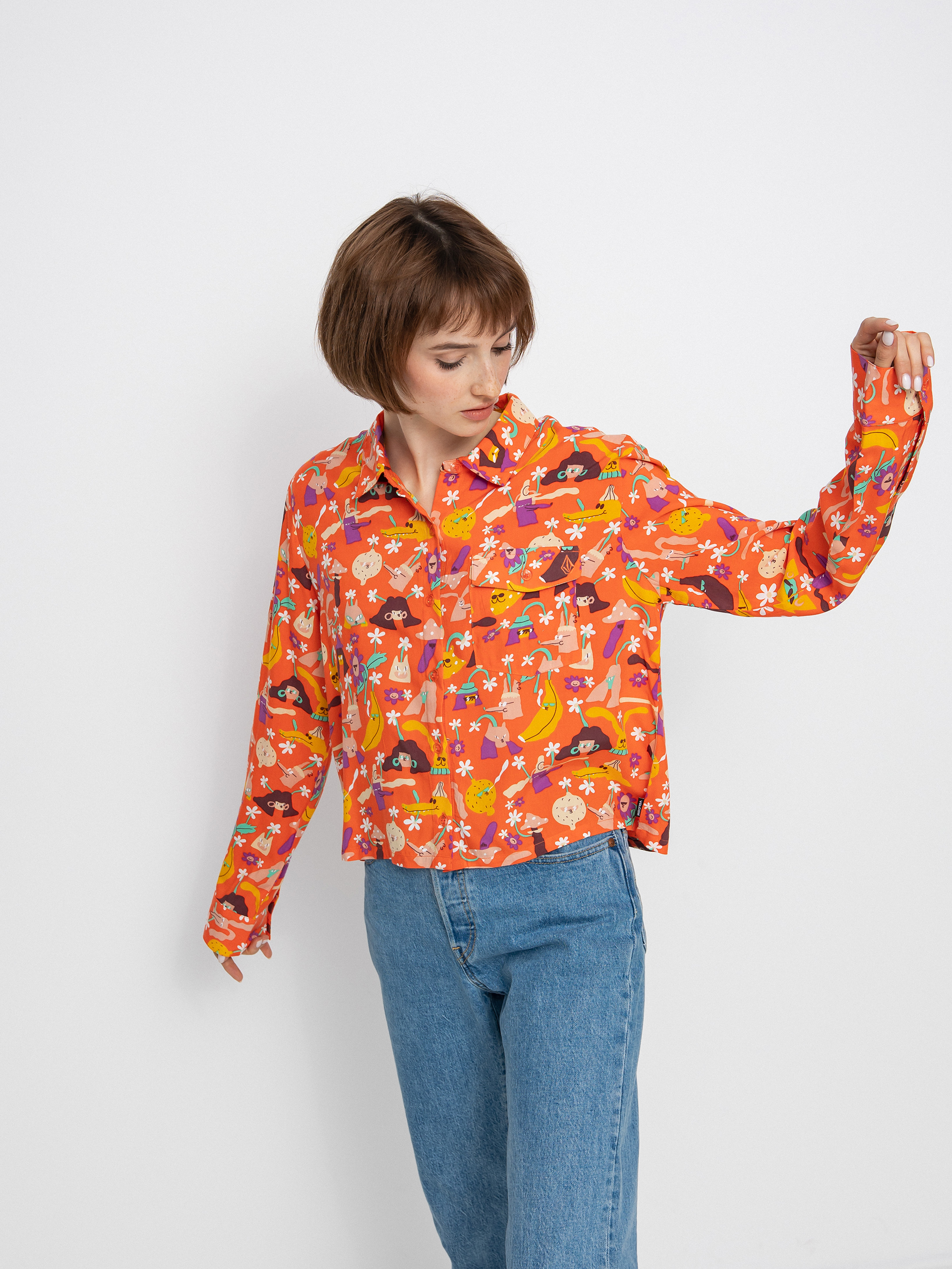 Риза Volcom Egle Zvirblyte Woven Wmn (living coral)