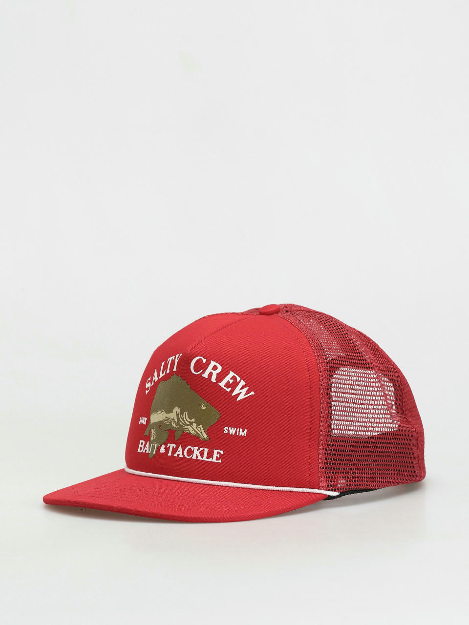 Salty Crew Шапка с козирка Bass Man Trucker (red)