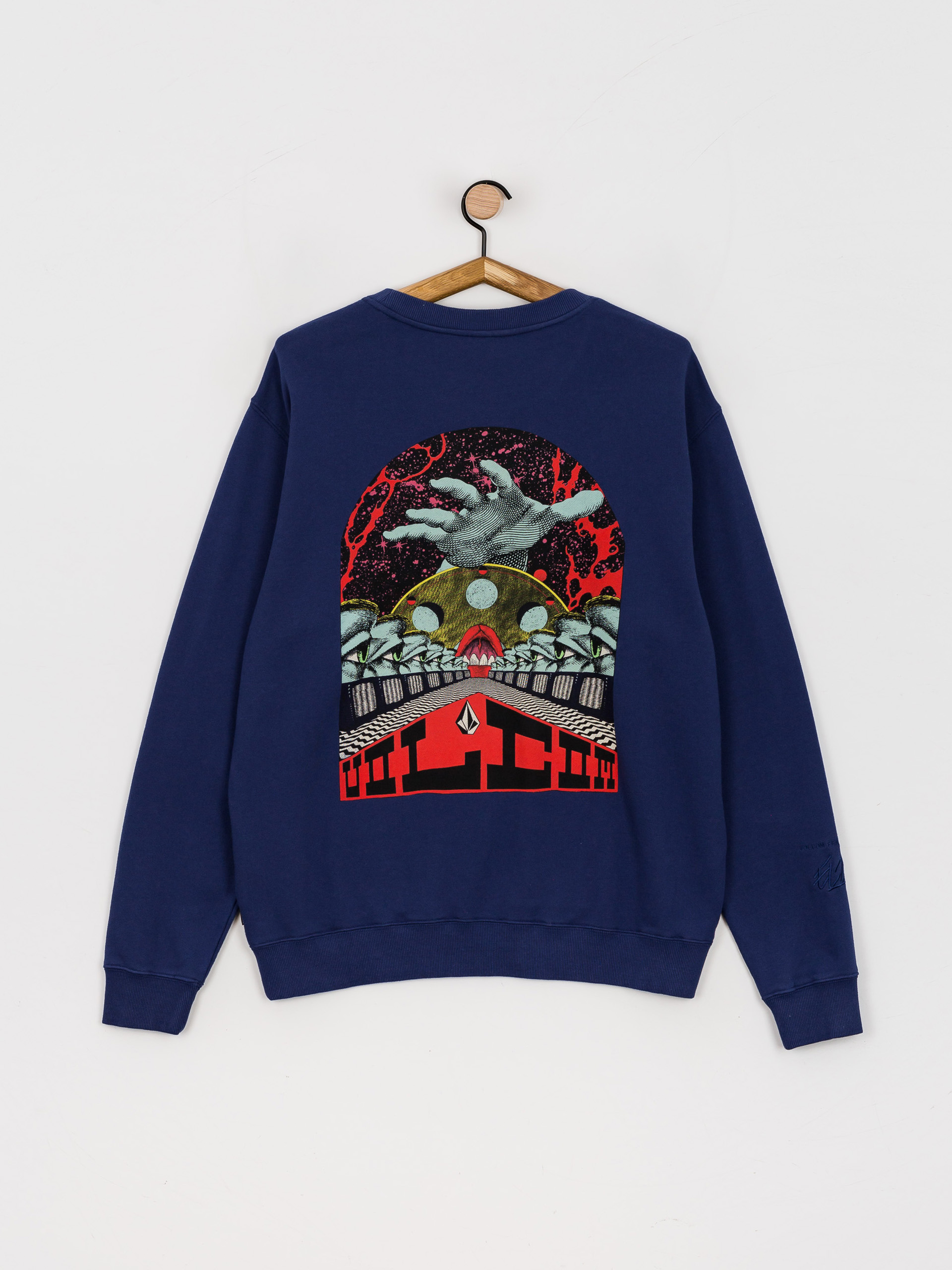 Volcom Суитшърт Elzo Durt Crew (blueprint)