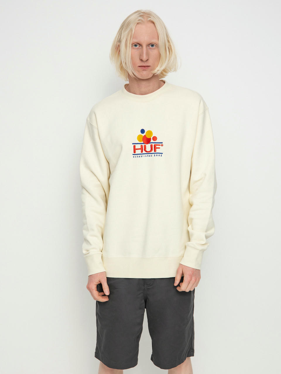 HUF Суитшърт Fun (off white)