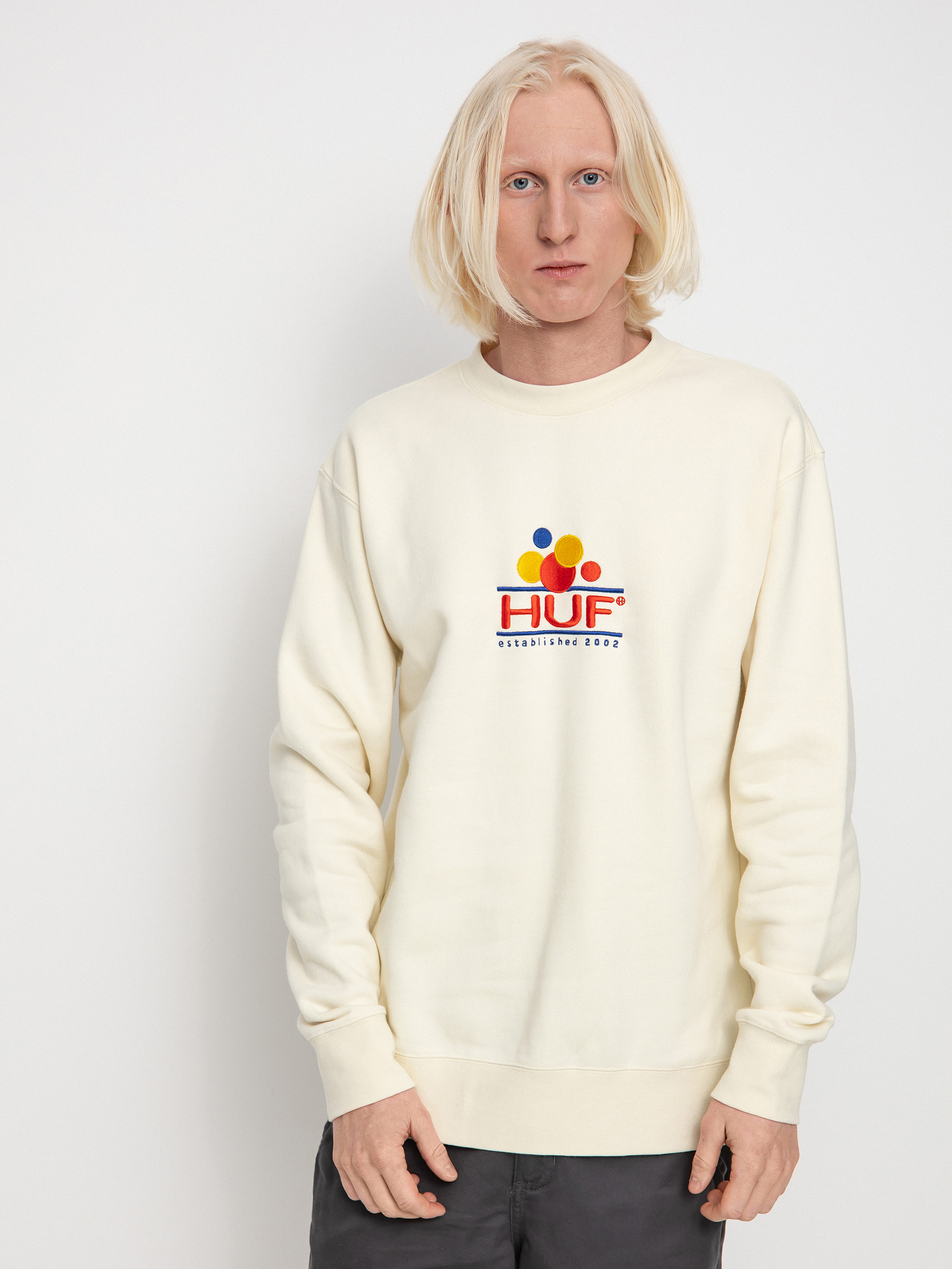HUF Суитшърт Fun (off white)
