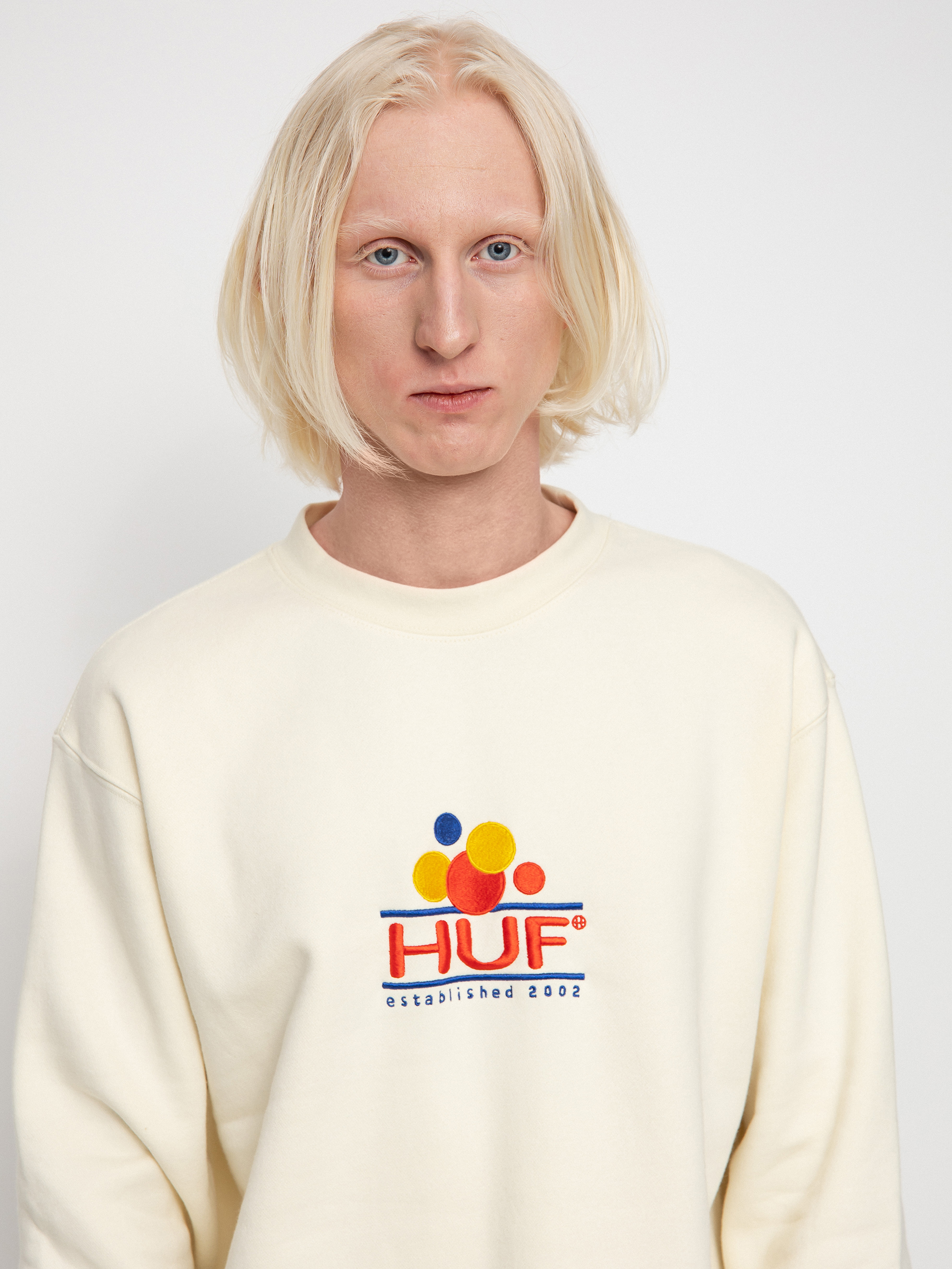 HUF Суитшърт Fun (off white)