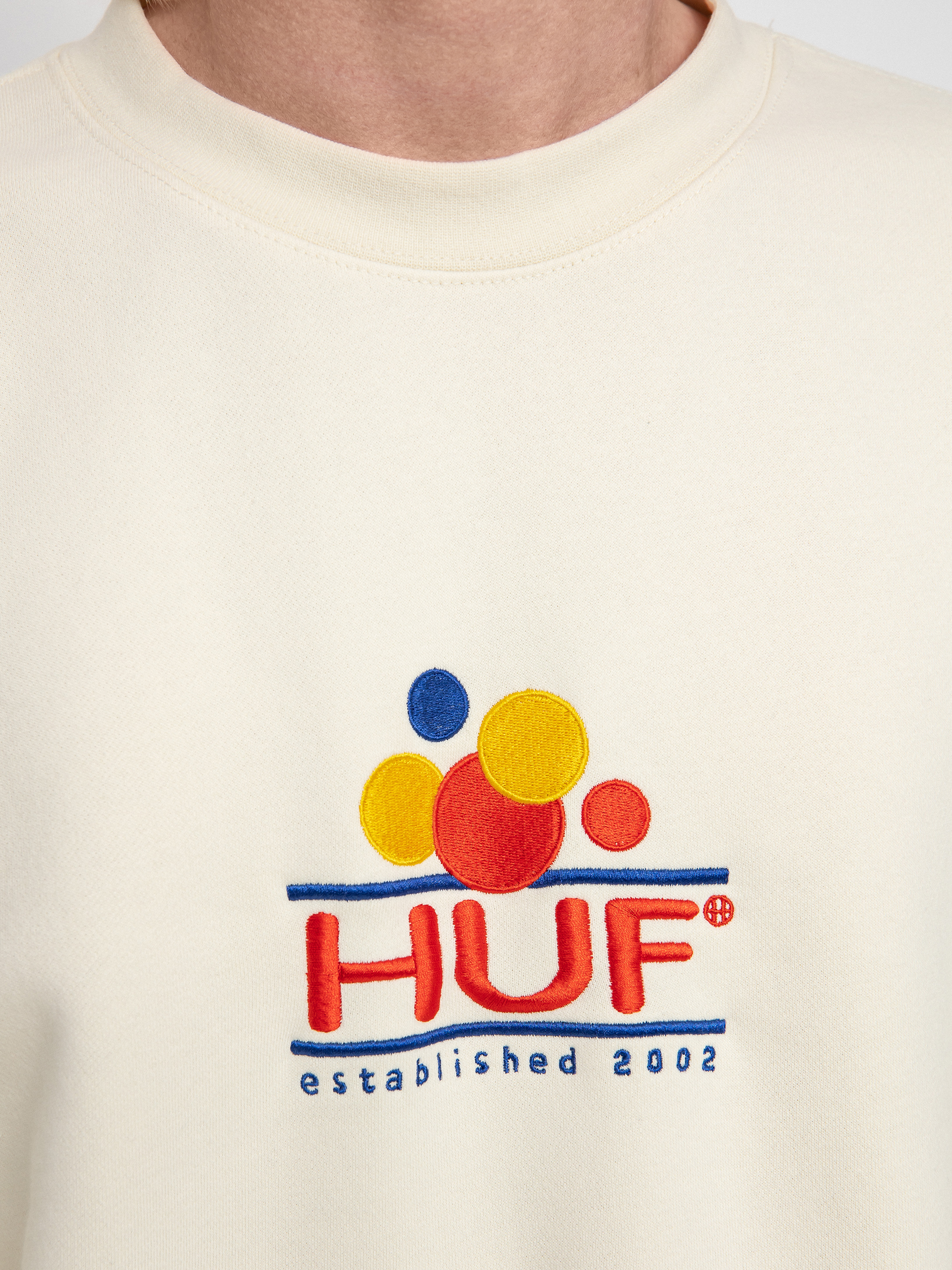 HUF Суитшърт Fun (off white)