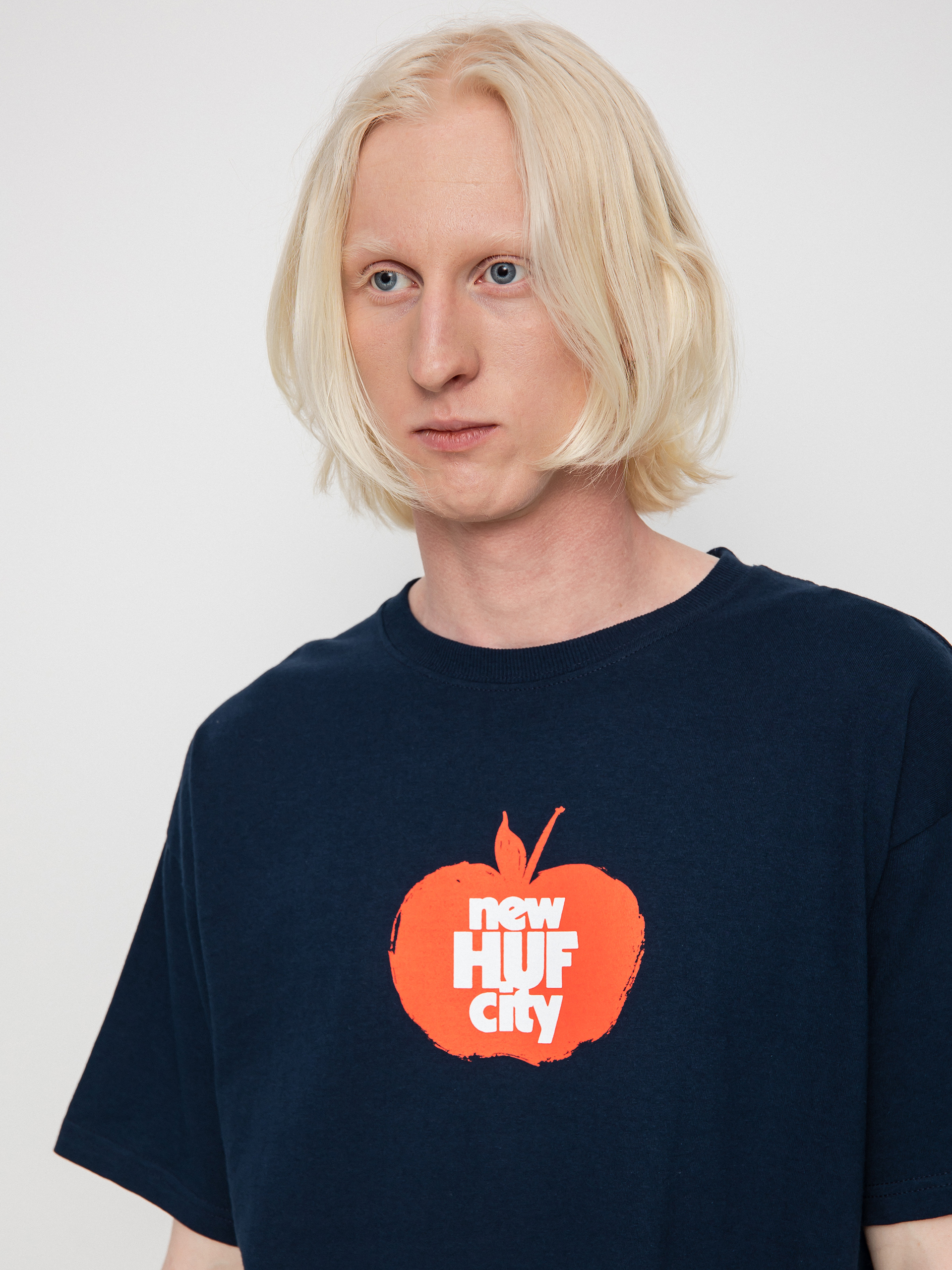 HUF Тениска Golden Apple (navy)