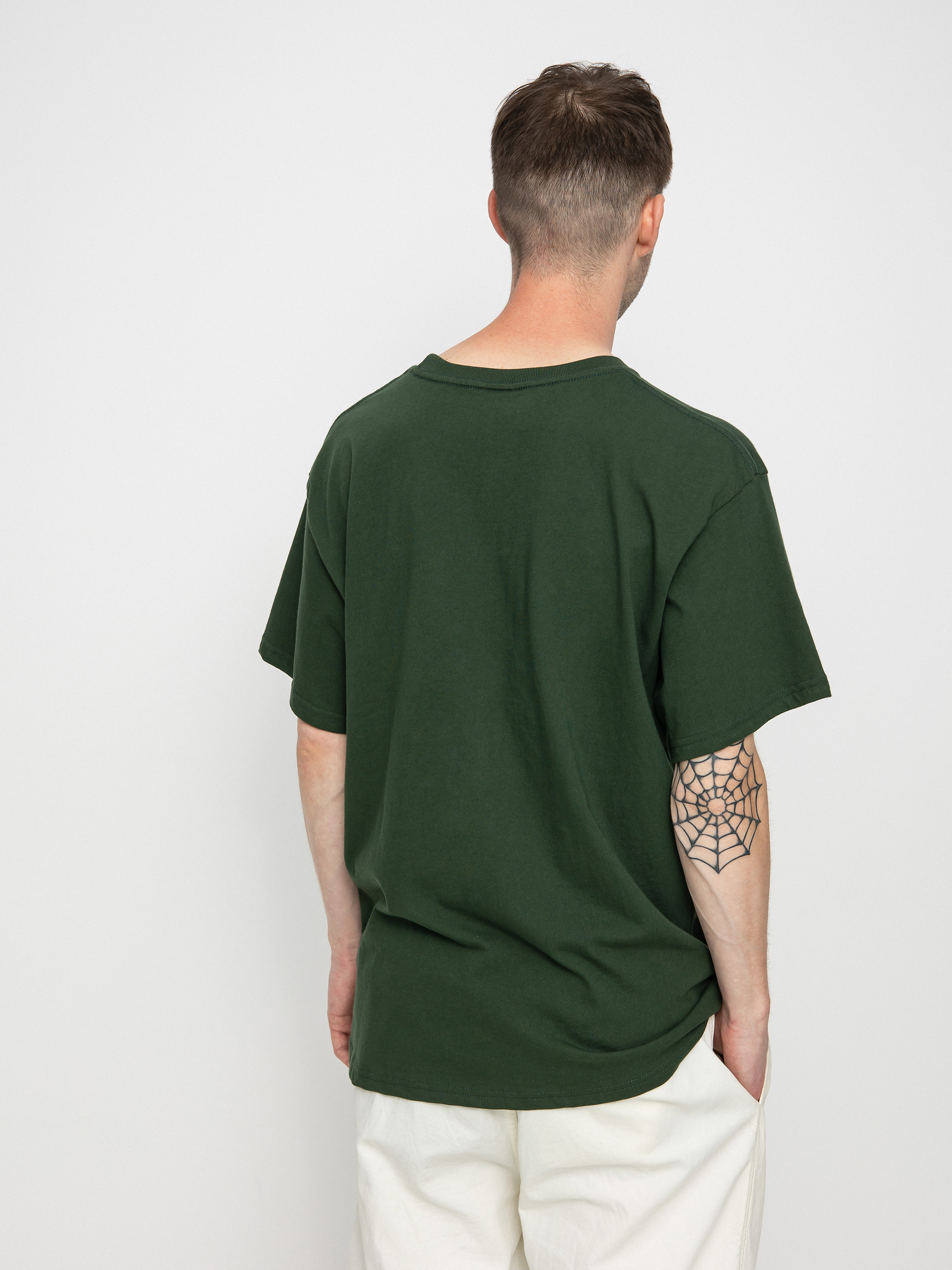 HUF Тениска Haze Script Pocket (forest green)