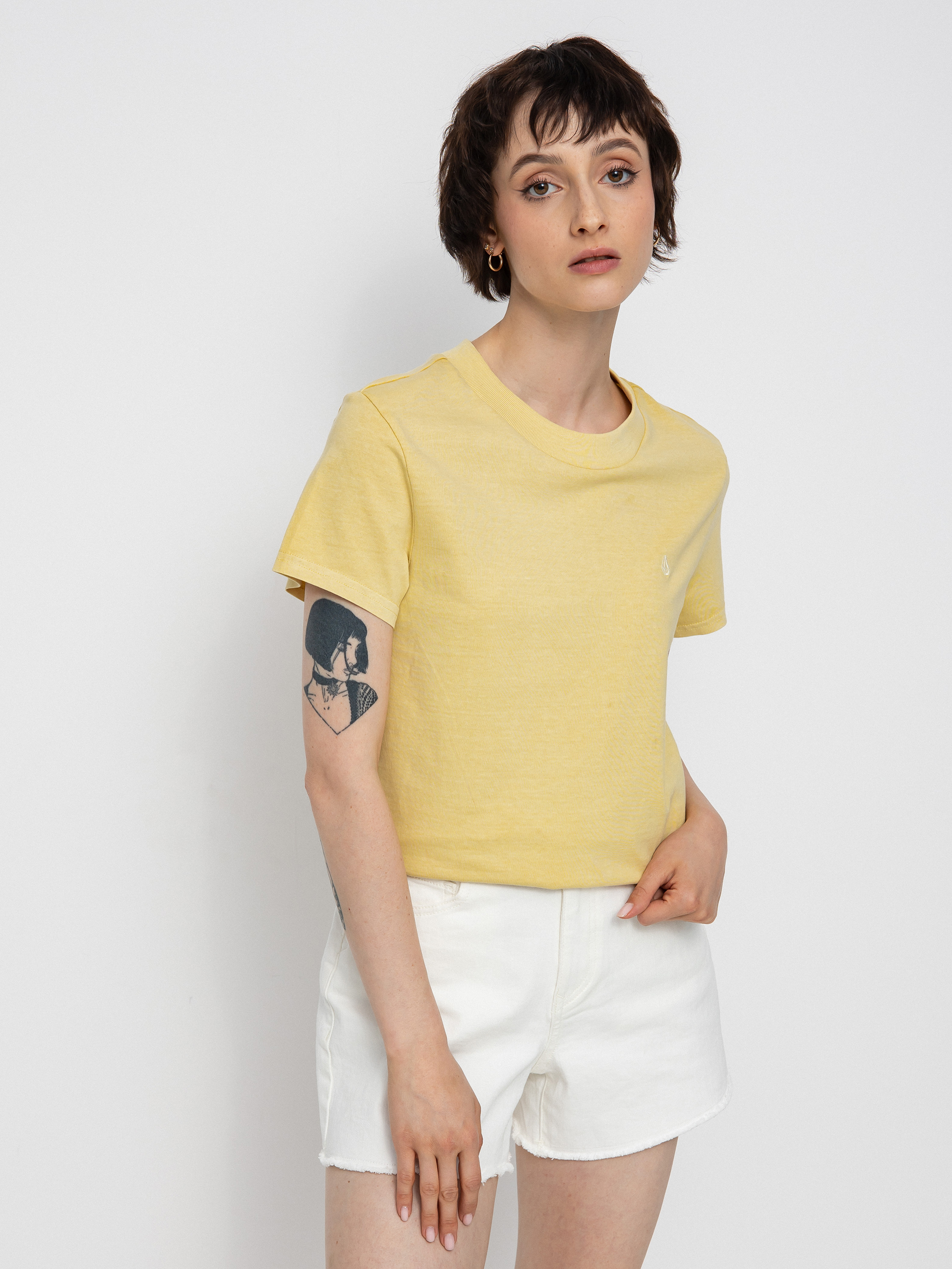 Volcom Тениска Solid Stone Emb Wmn (wheat)
