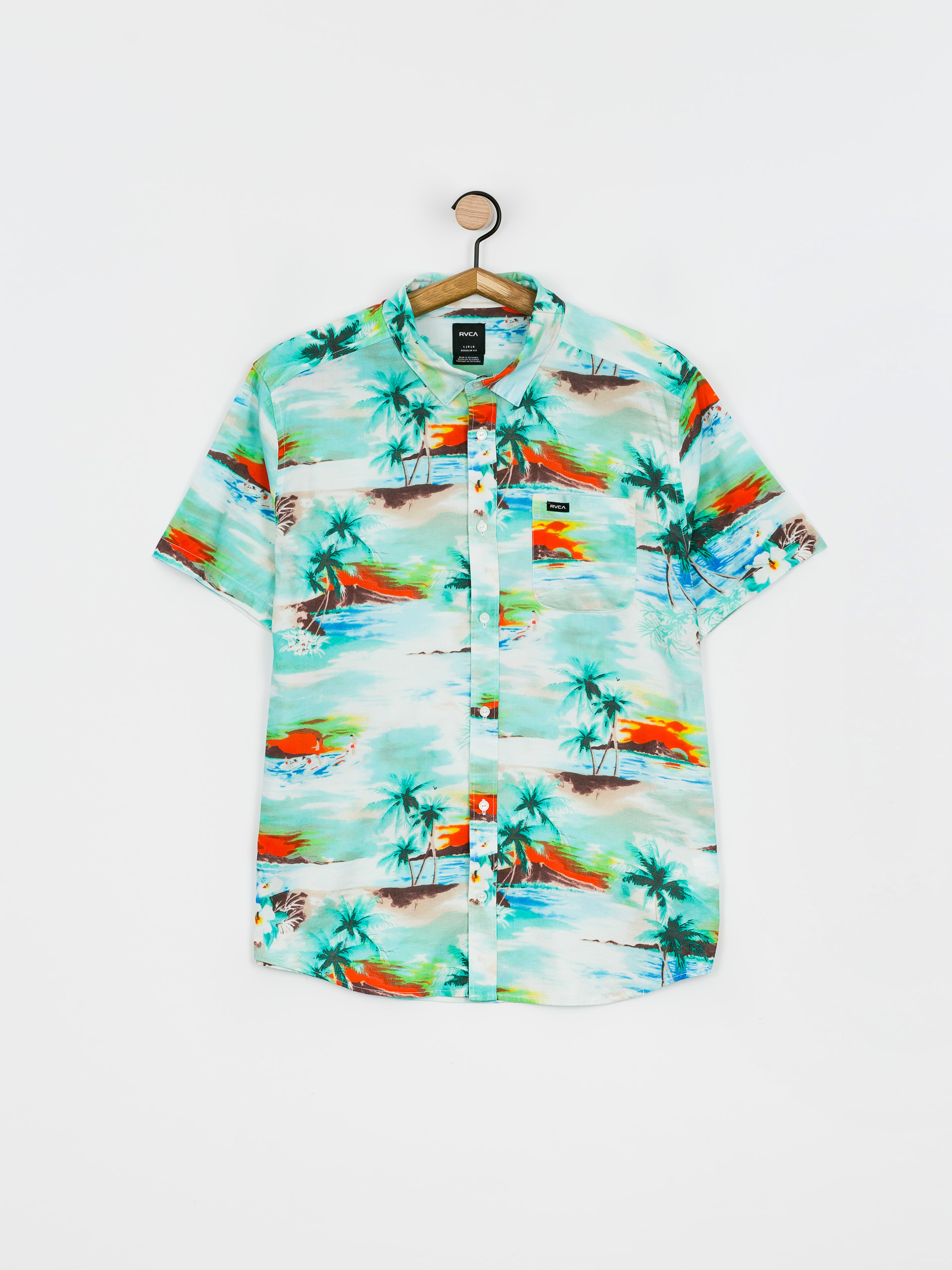 RVCA Риза Paradiso (teal)