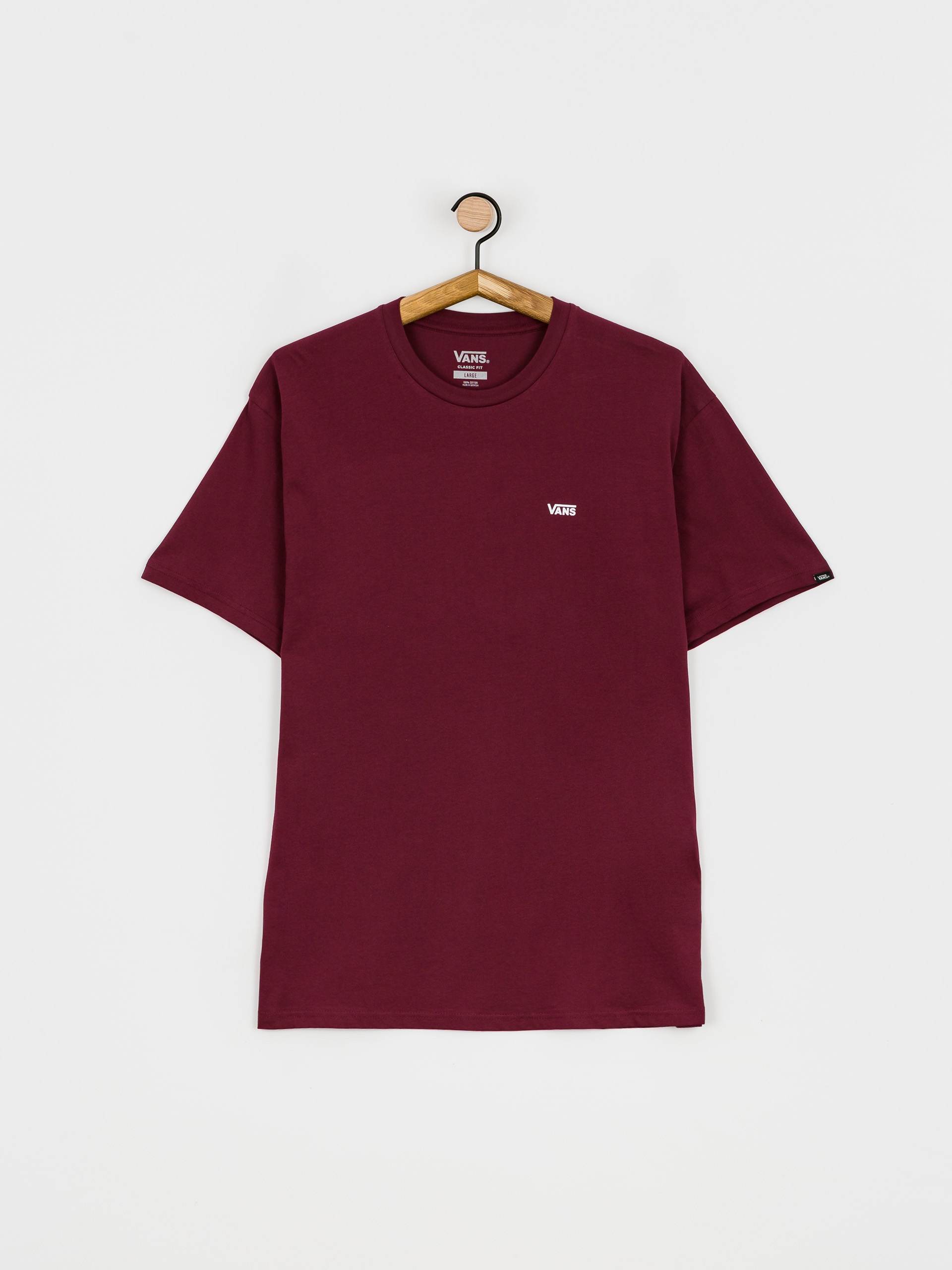 Vans Тениска Left Chest Logo (burgundy)