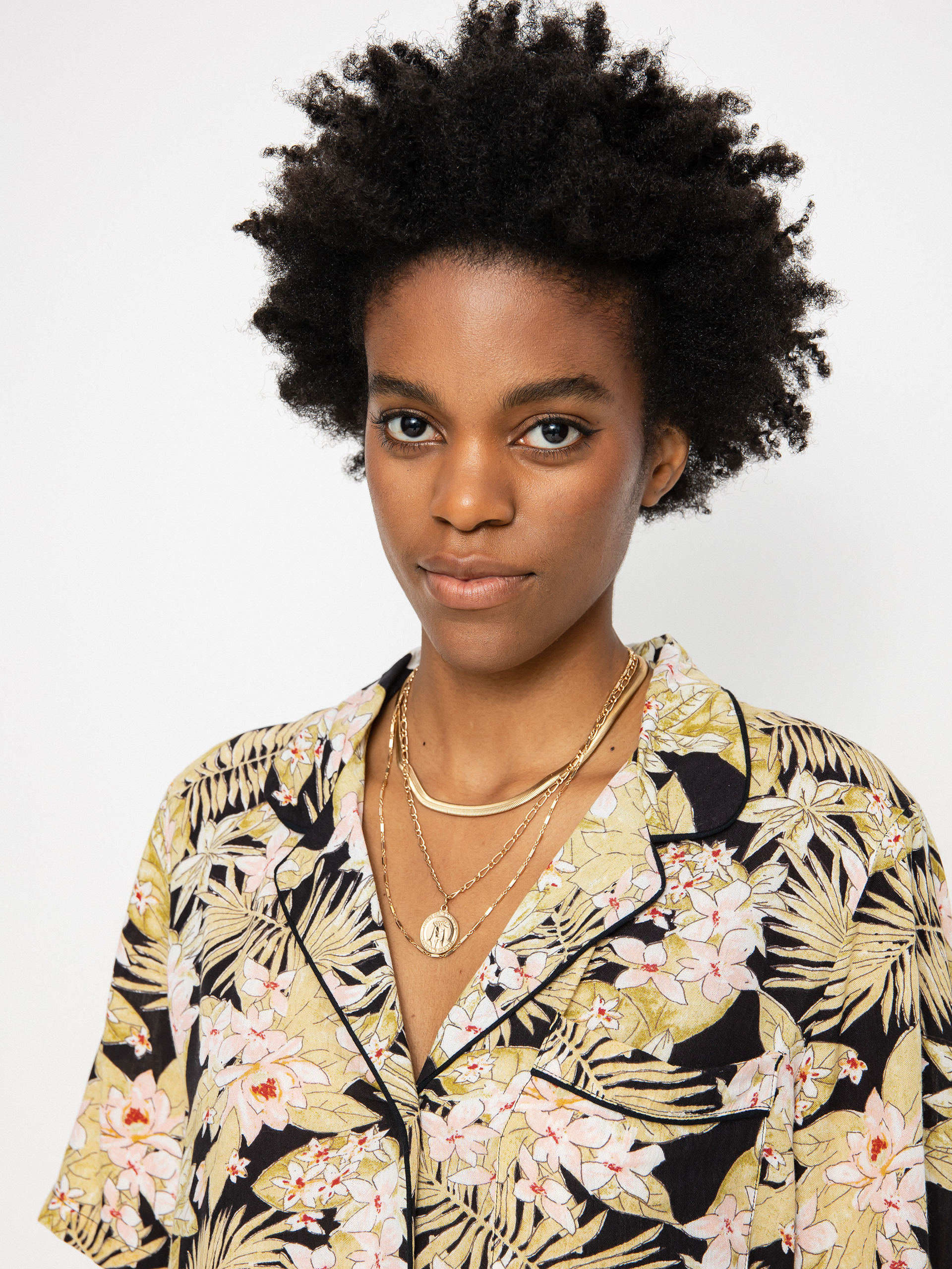 Volcom Риза Static Bloom Top Wmn (black combo)