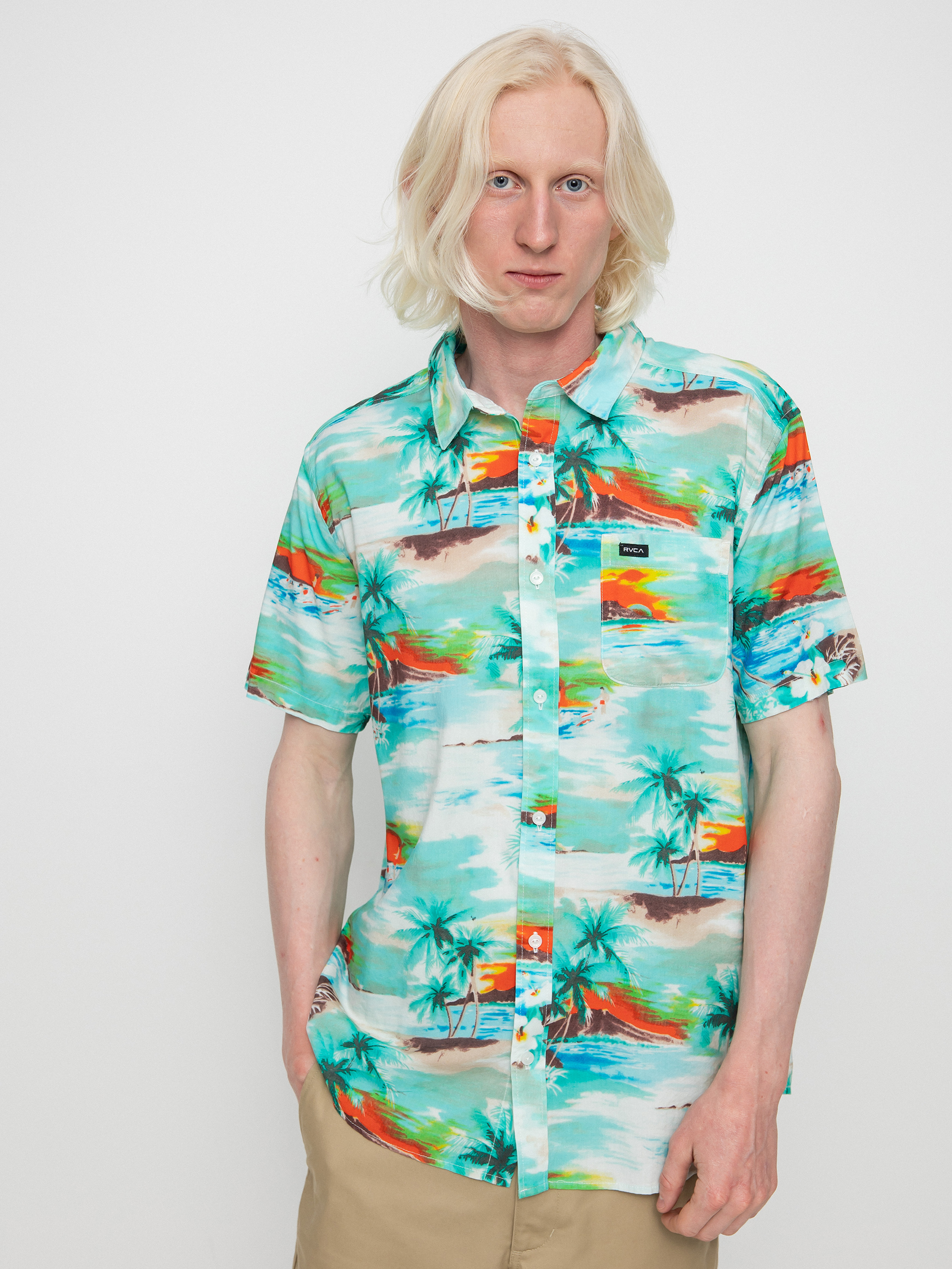 RVCA Риза Paradiso (teal)