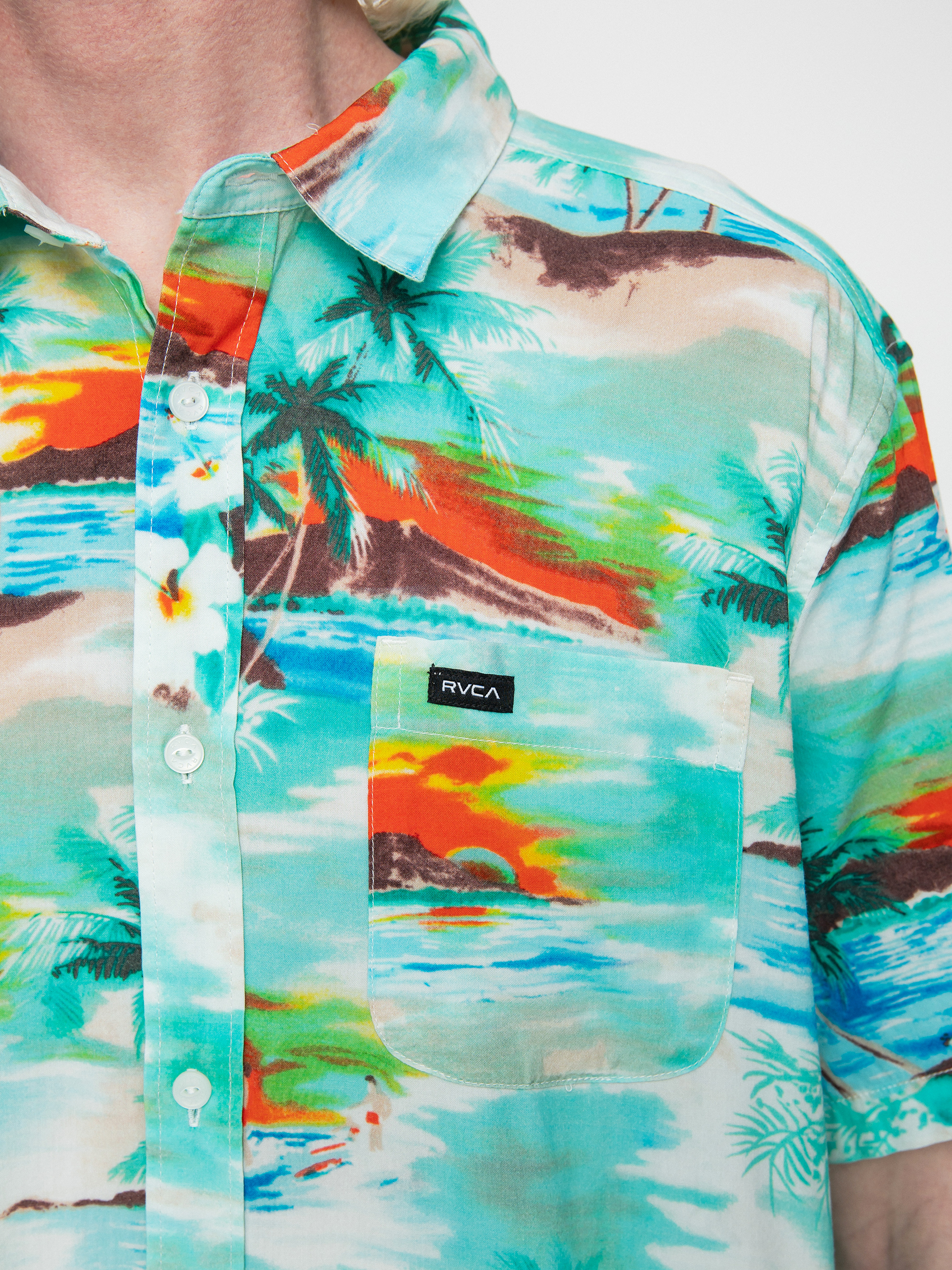 RVCA Риза Paradiso (teal)