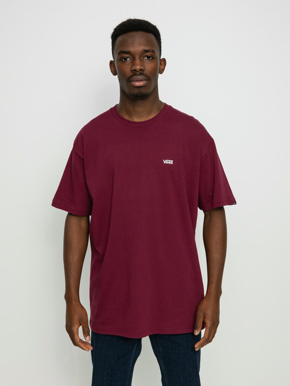 Vans Тениска Left Chest Logo (burgundy)