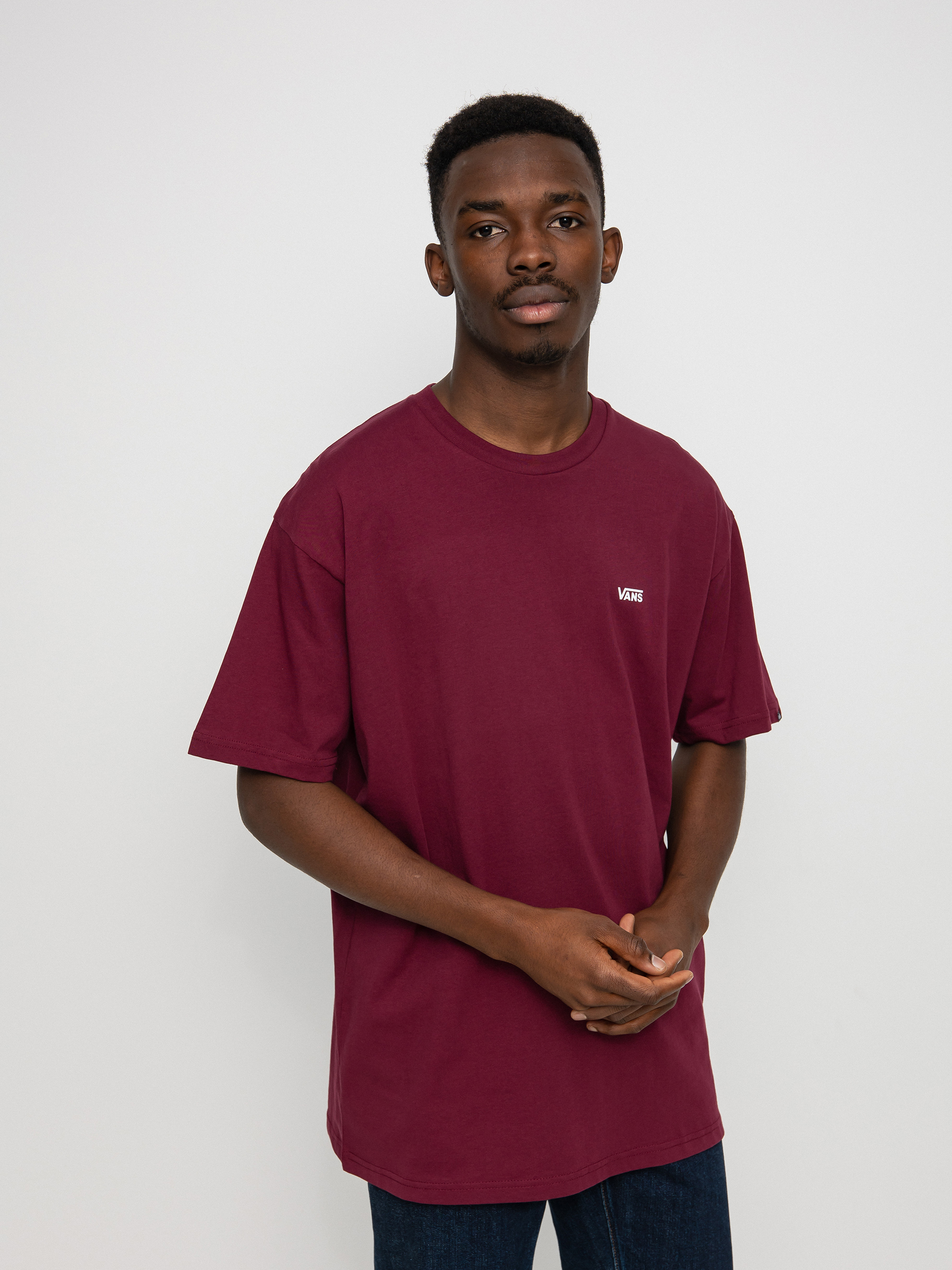 Vans Тениска Left Chest Logo (burgundy)
