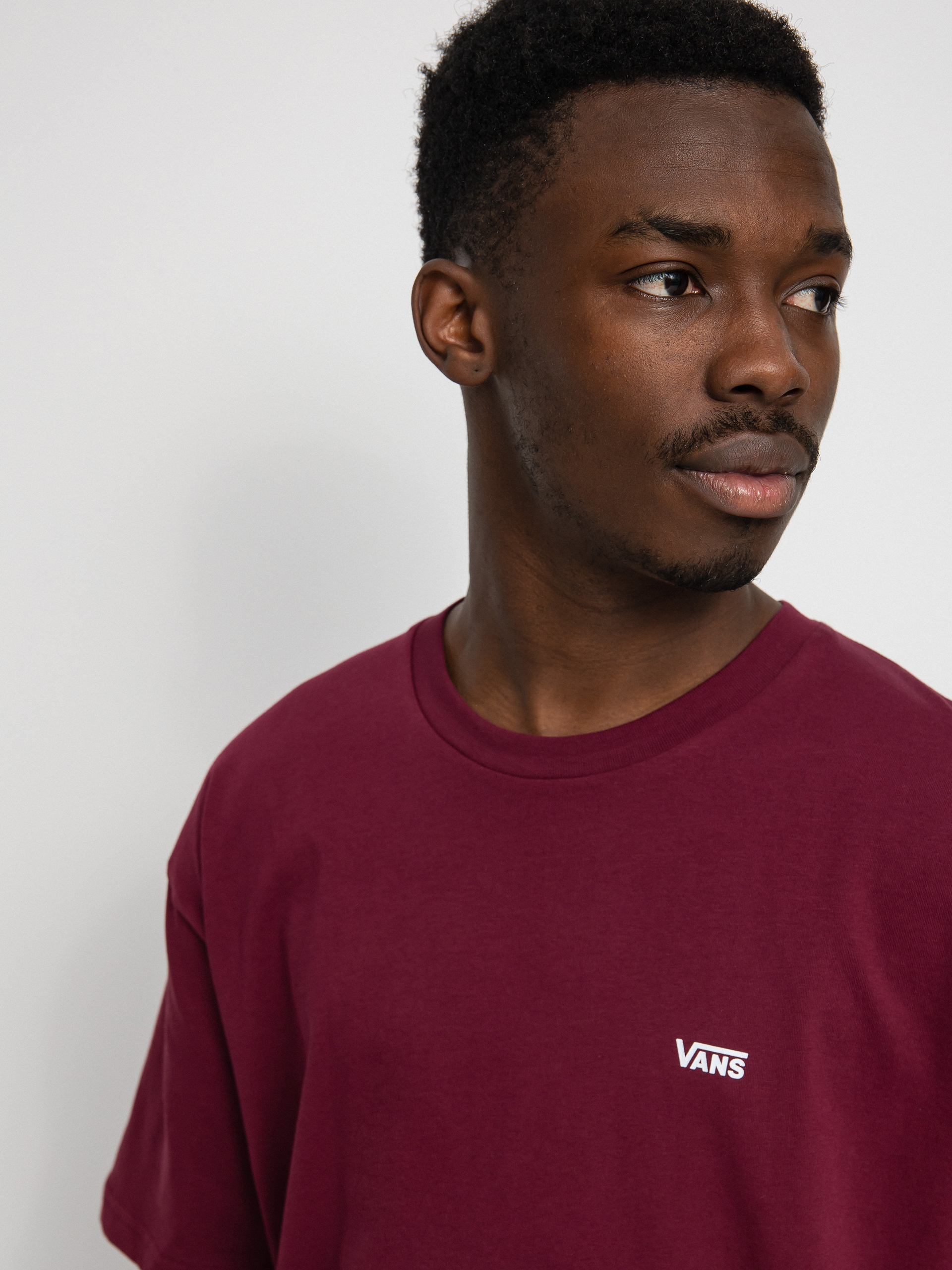 Vans Тениска Left Chest Logo (burgundy)