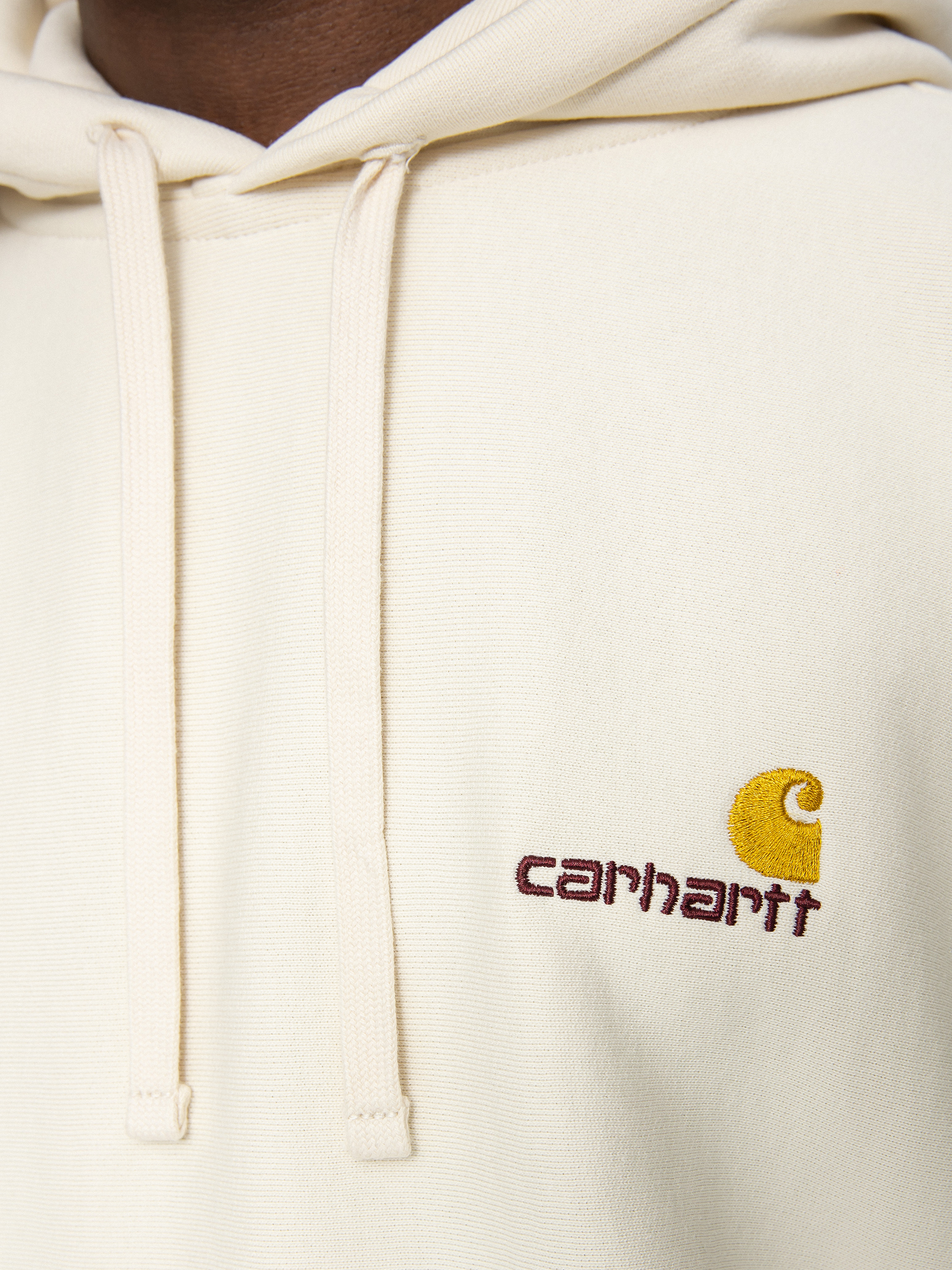 Суитшърт с качулка Carhartt WIP American Script HD (natural)