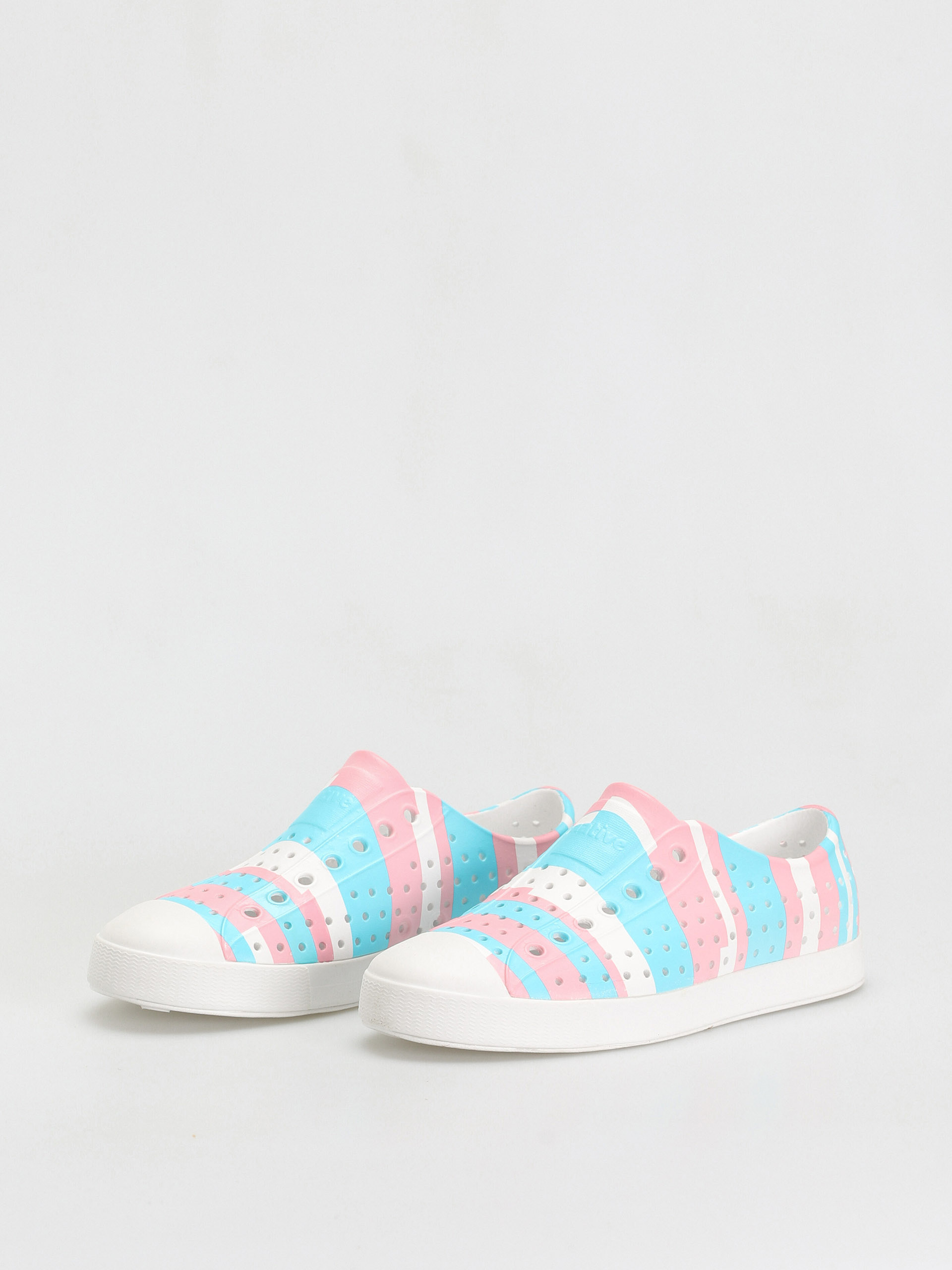 Native Обувки Jefferson Print (shell white/shell white/pastel multi stripe)