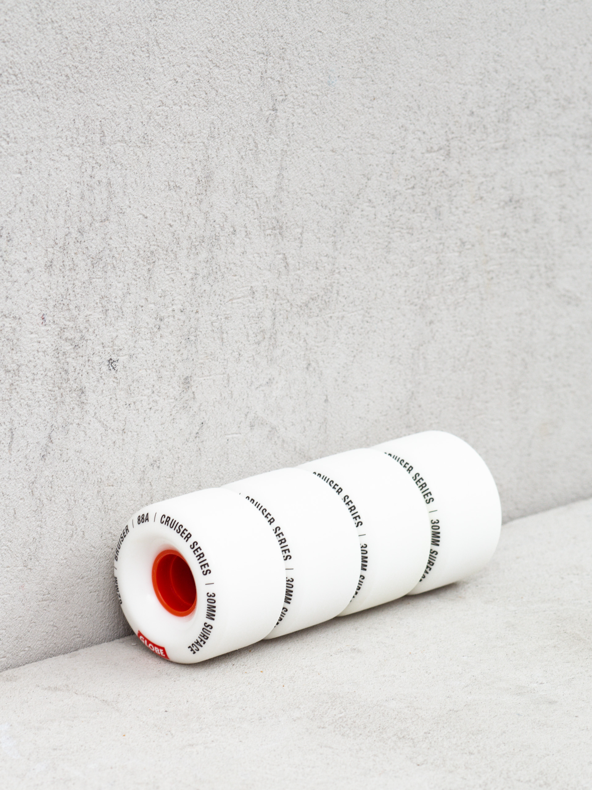 Колелца Globe Bruiser (white/red)