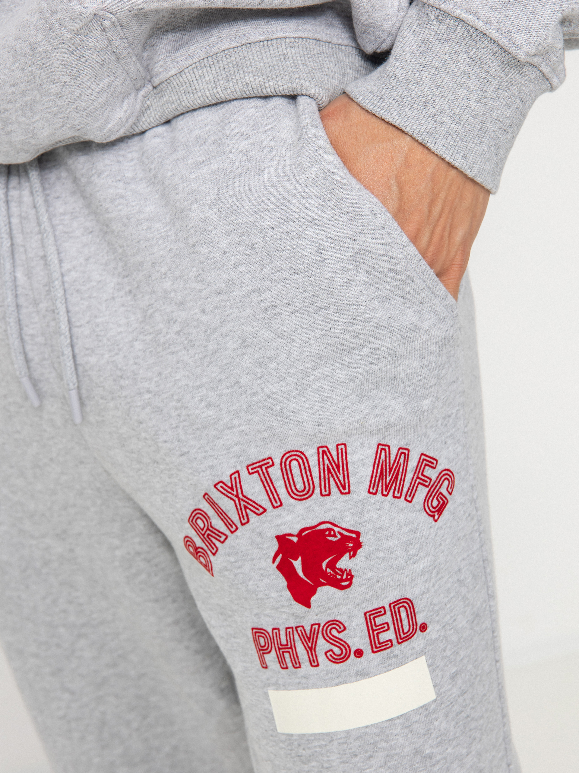 Brixton Панталони Phys. Ed. Sweatpant (heather grey)