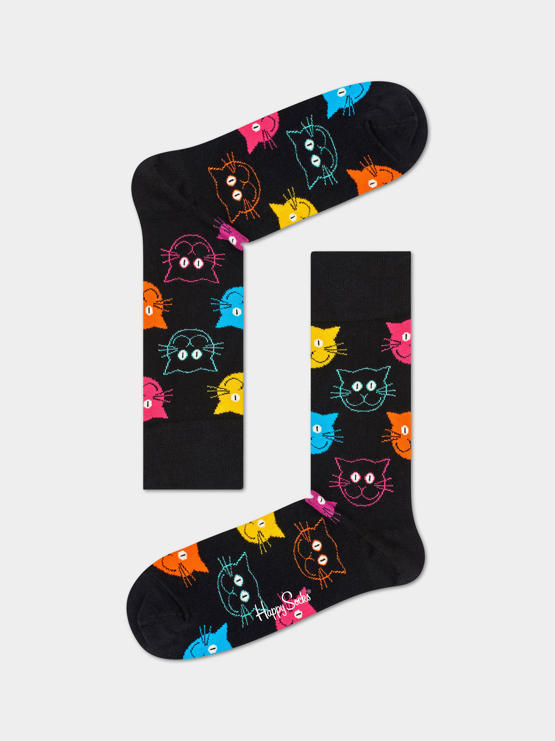 Happy Socks Чорапи Cat (black)