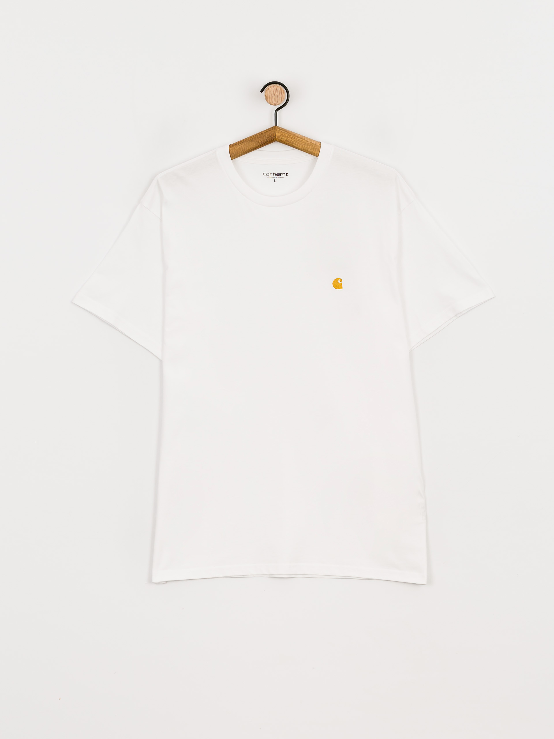 Carhartt WIP Тениска Chase (white/gold)