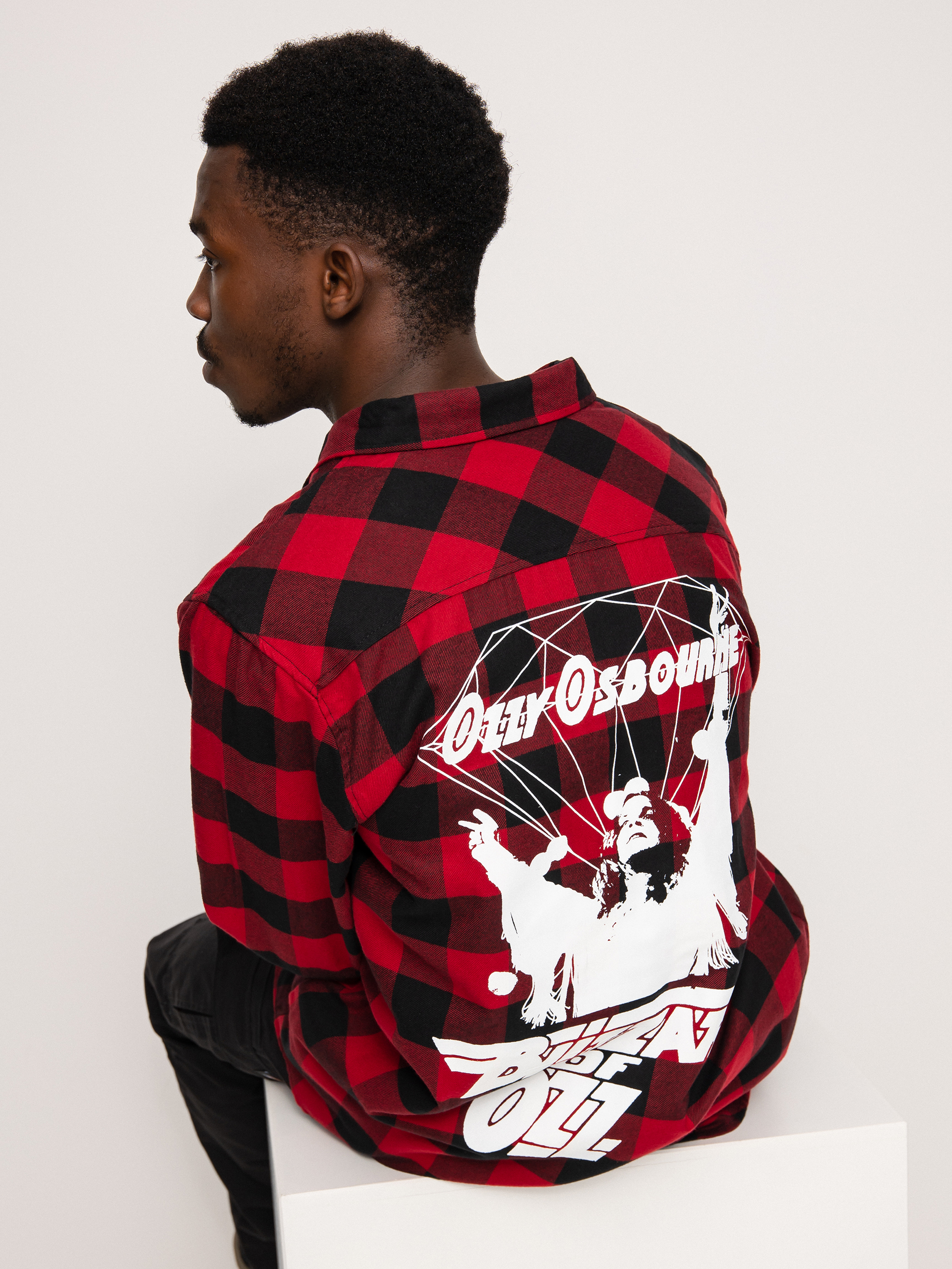 Diamond Supply Co. Риза Dark Idol Flannel (red)