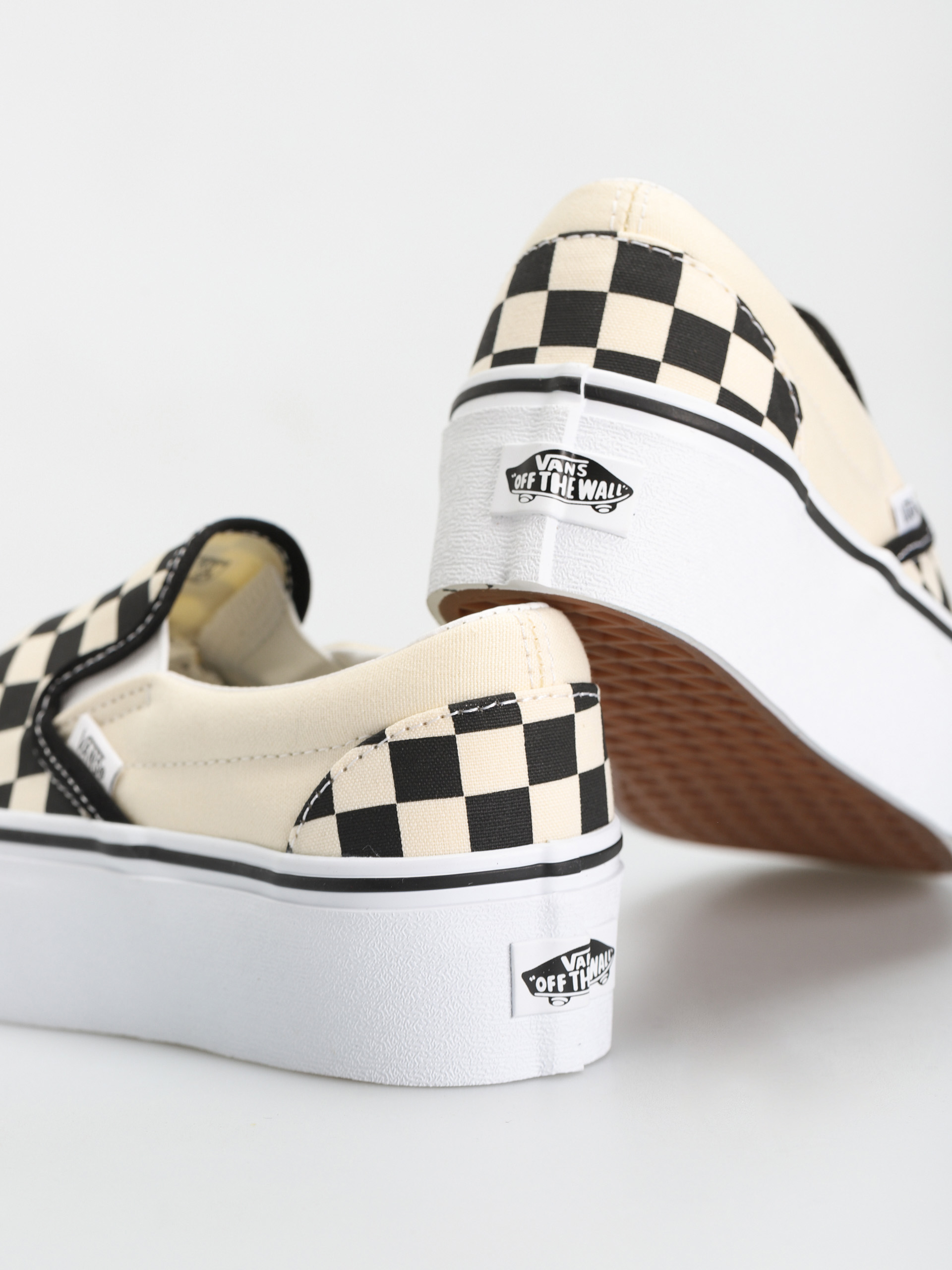 Vans Обувки Classic Slip On Stackform (checkerboard black/classic white)