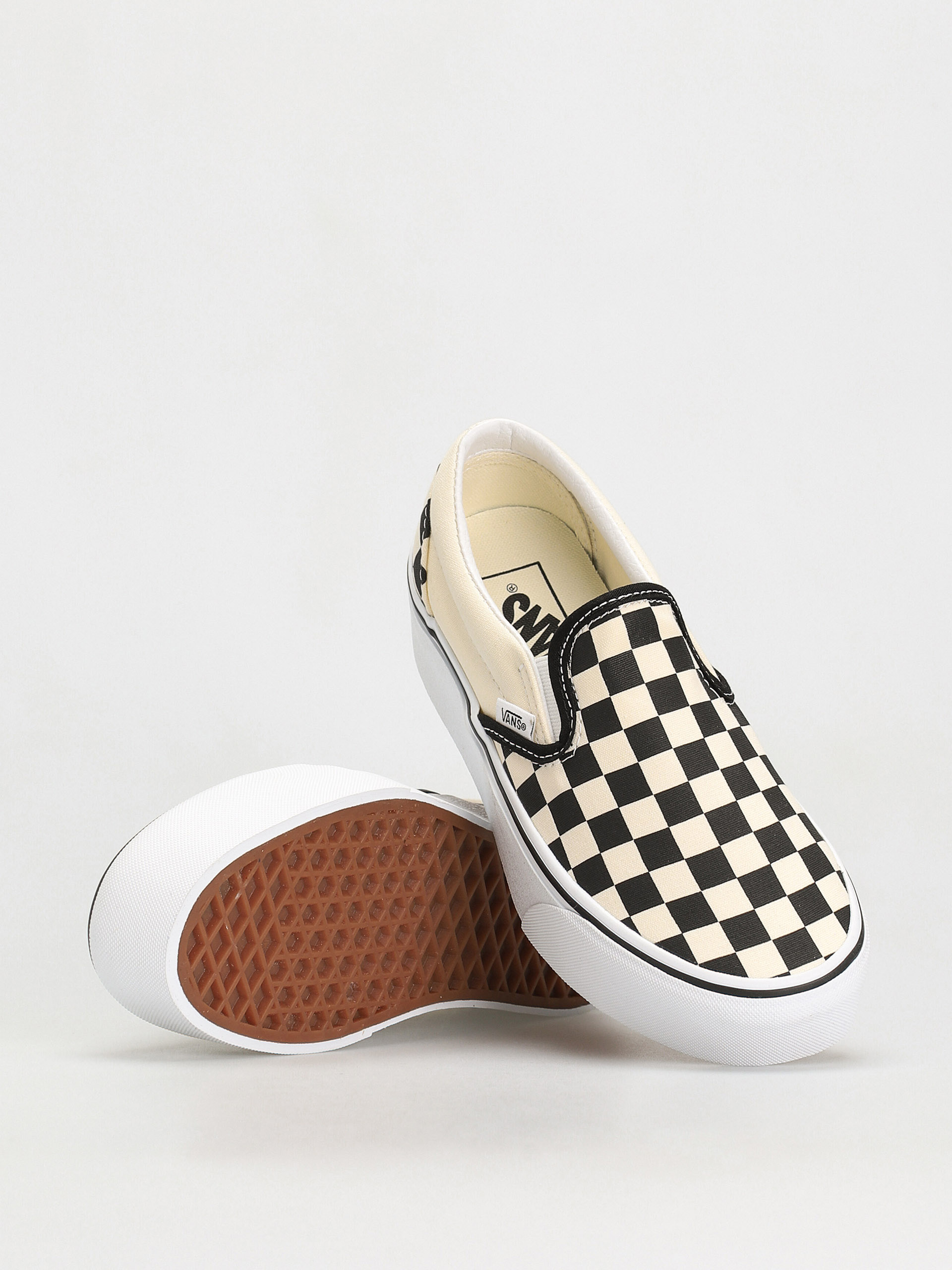 Vans Обувки Classic Slip On Stackform (checkerboard black/classic white)