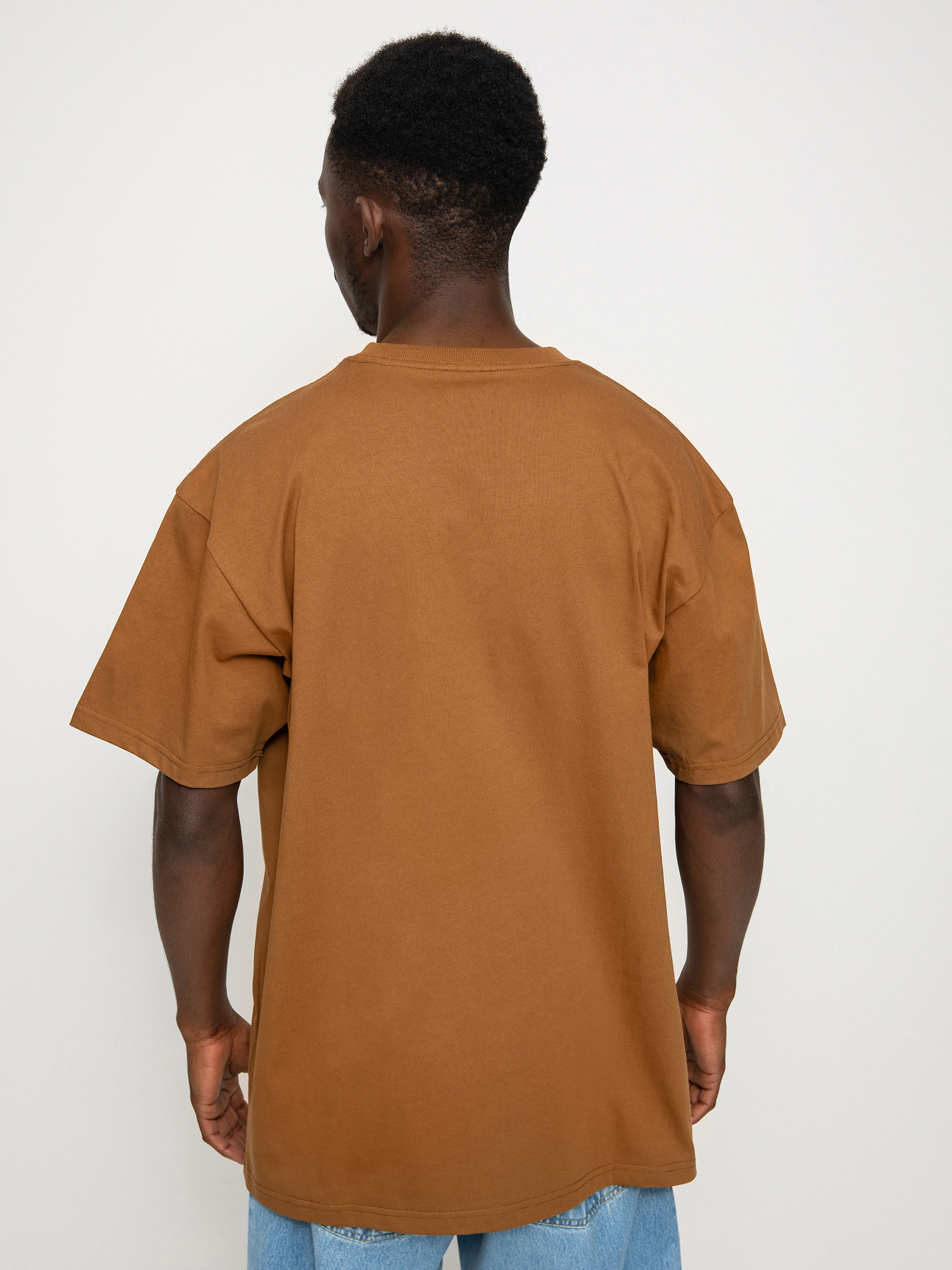 Тениска Carhartt WIP Chase (hamilton brown/gold)