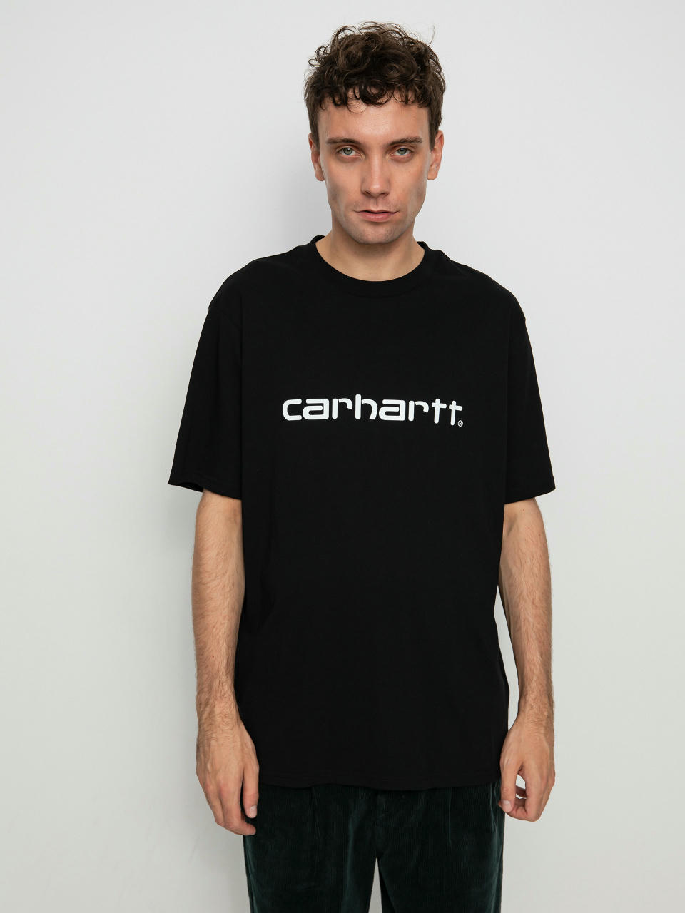 Carhartt WIP Тениска Script (black/white)