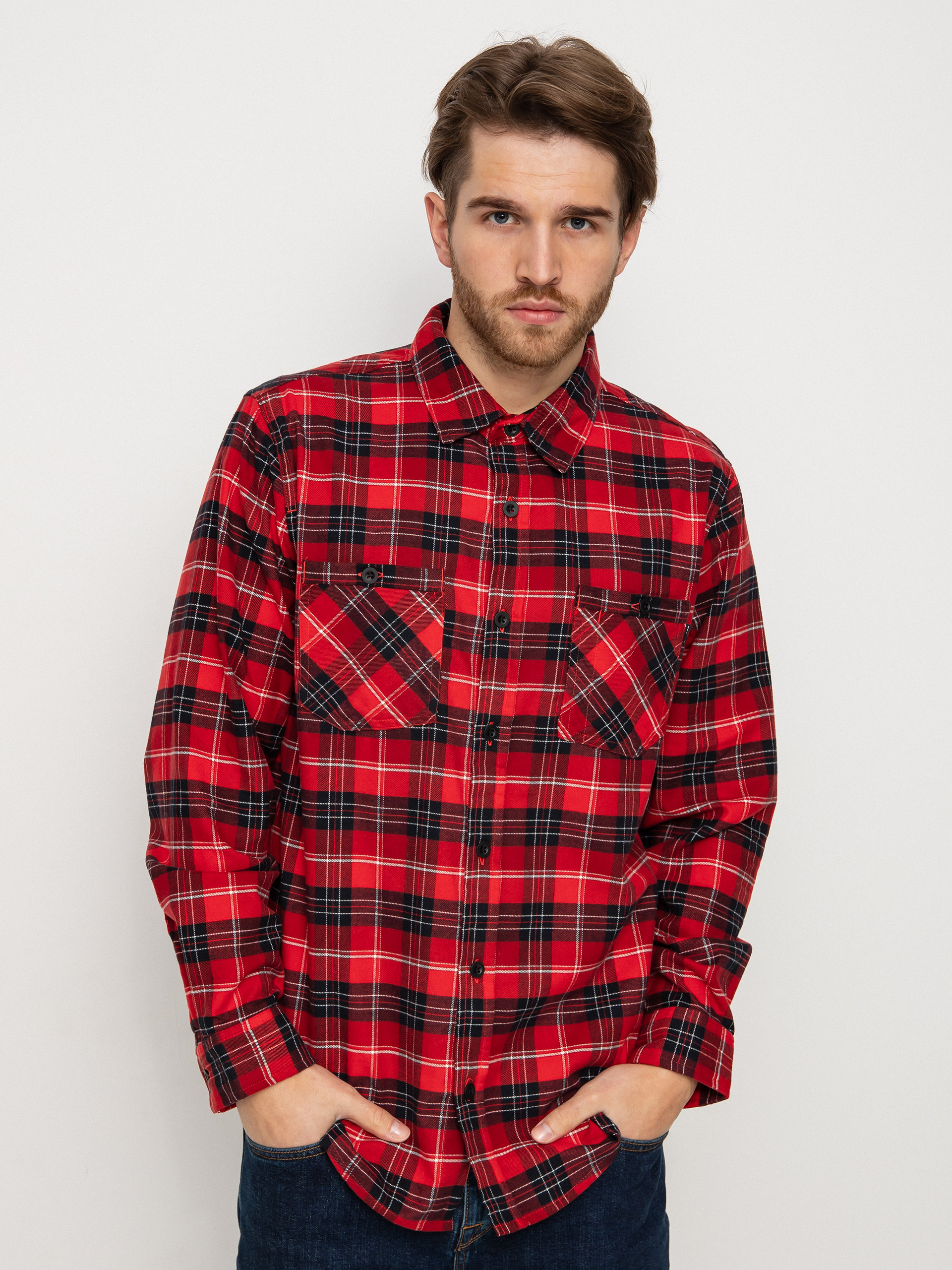 Burton Риза Favorite Flannel (tomato bradley plaid)