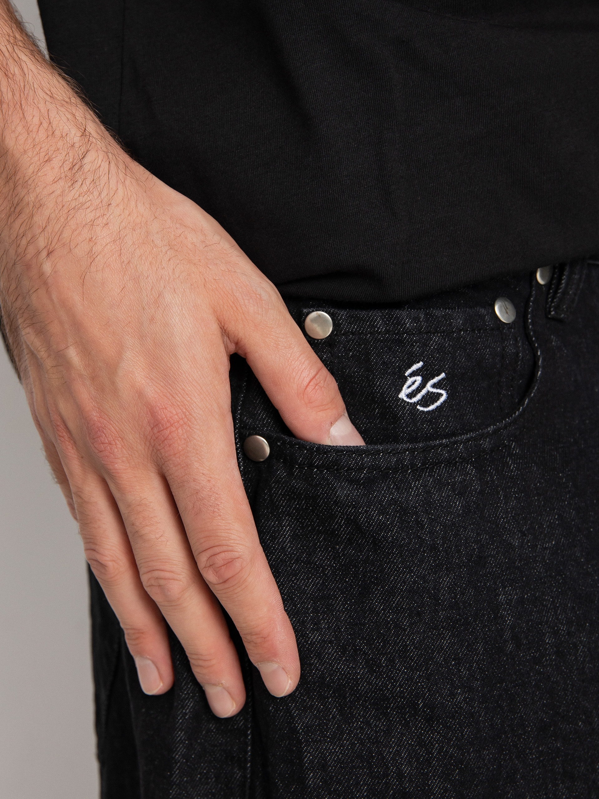 eS Панталони Baggy Denim (black wash)