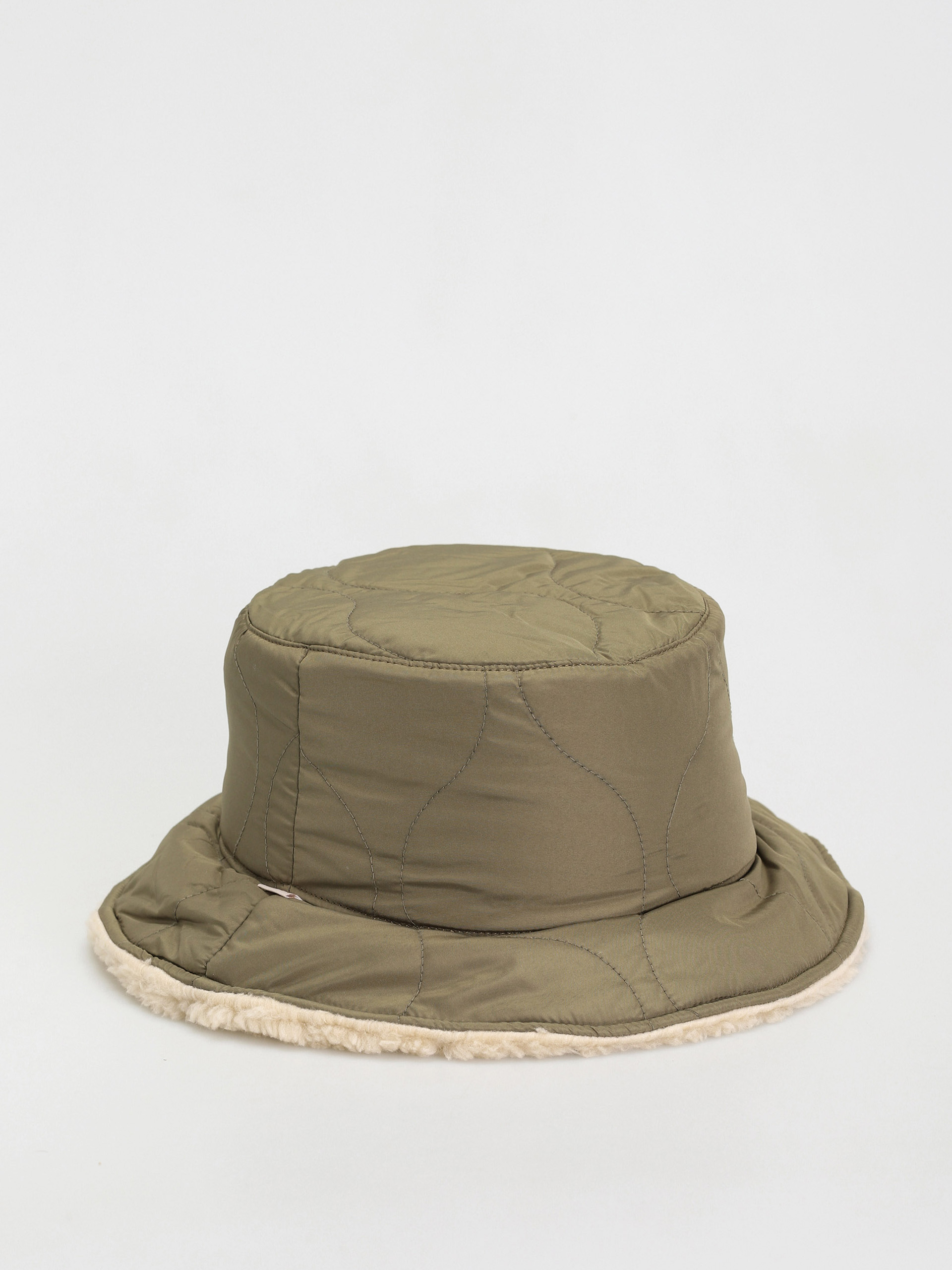 Brixton Шапка с периферия Petra Reversible Bucket Hat Wmn (military olive/dove sherpa)