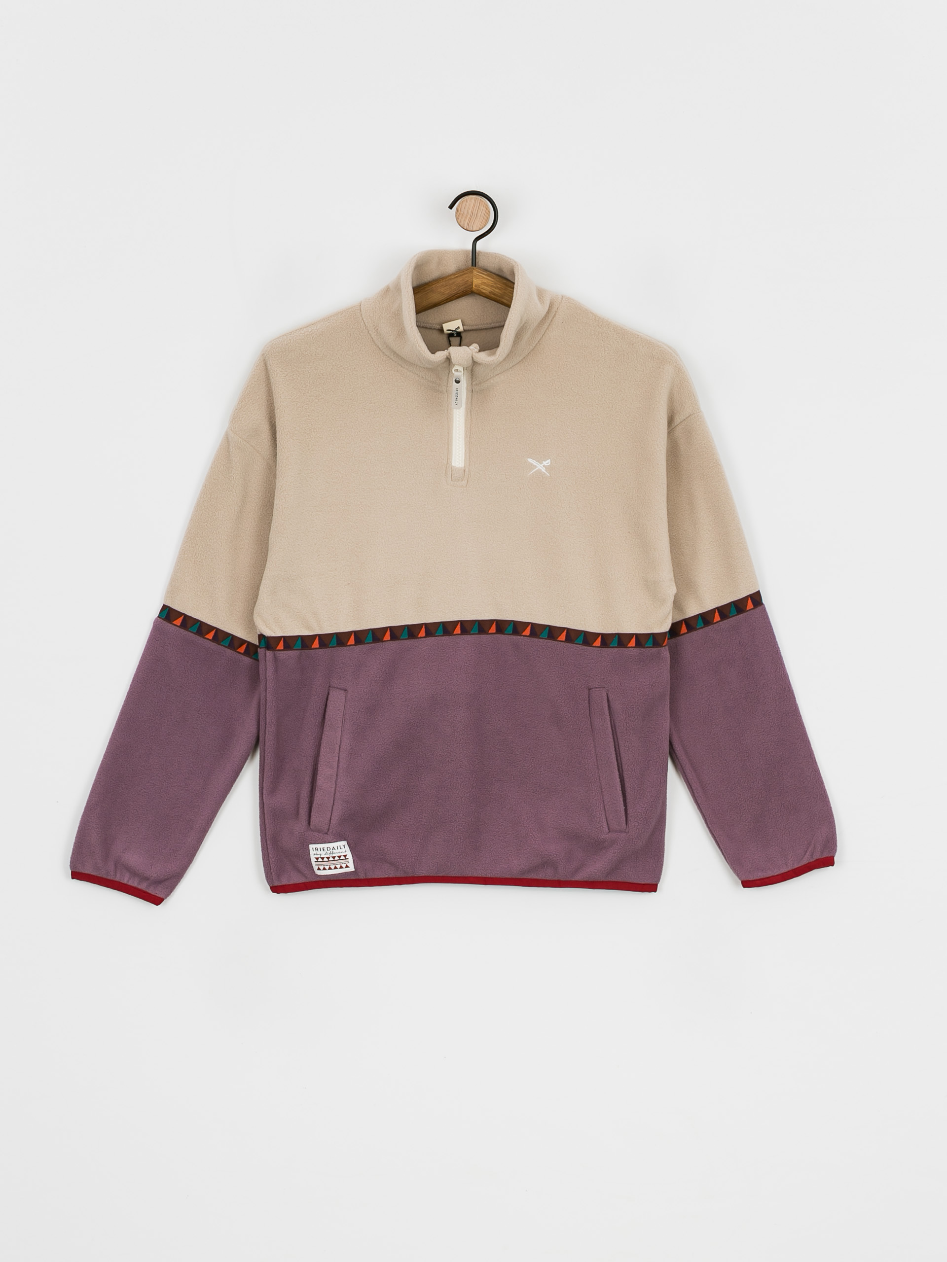 Дамски Iriedaily Поларени суитшърти Holina Fleece Troyer (beige)