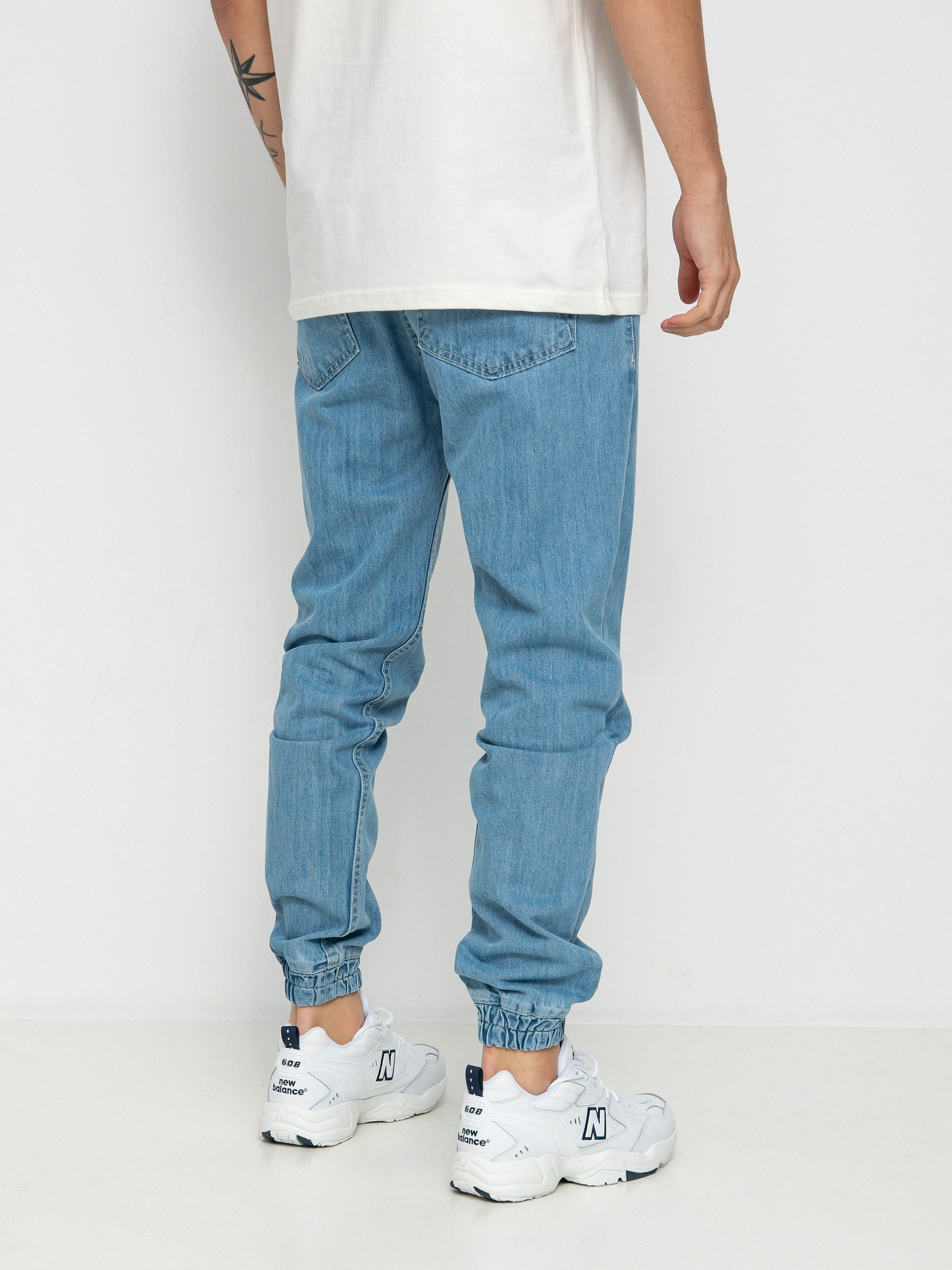MassDnm Панталони Signature 2.0 Joggers Jeans Sneaker Fit (light blue)