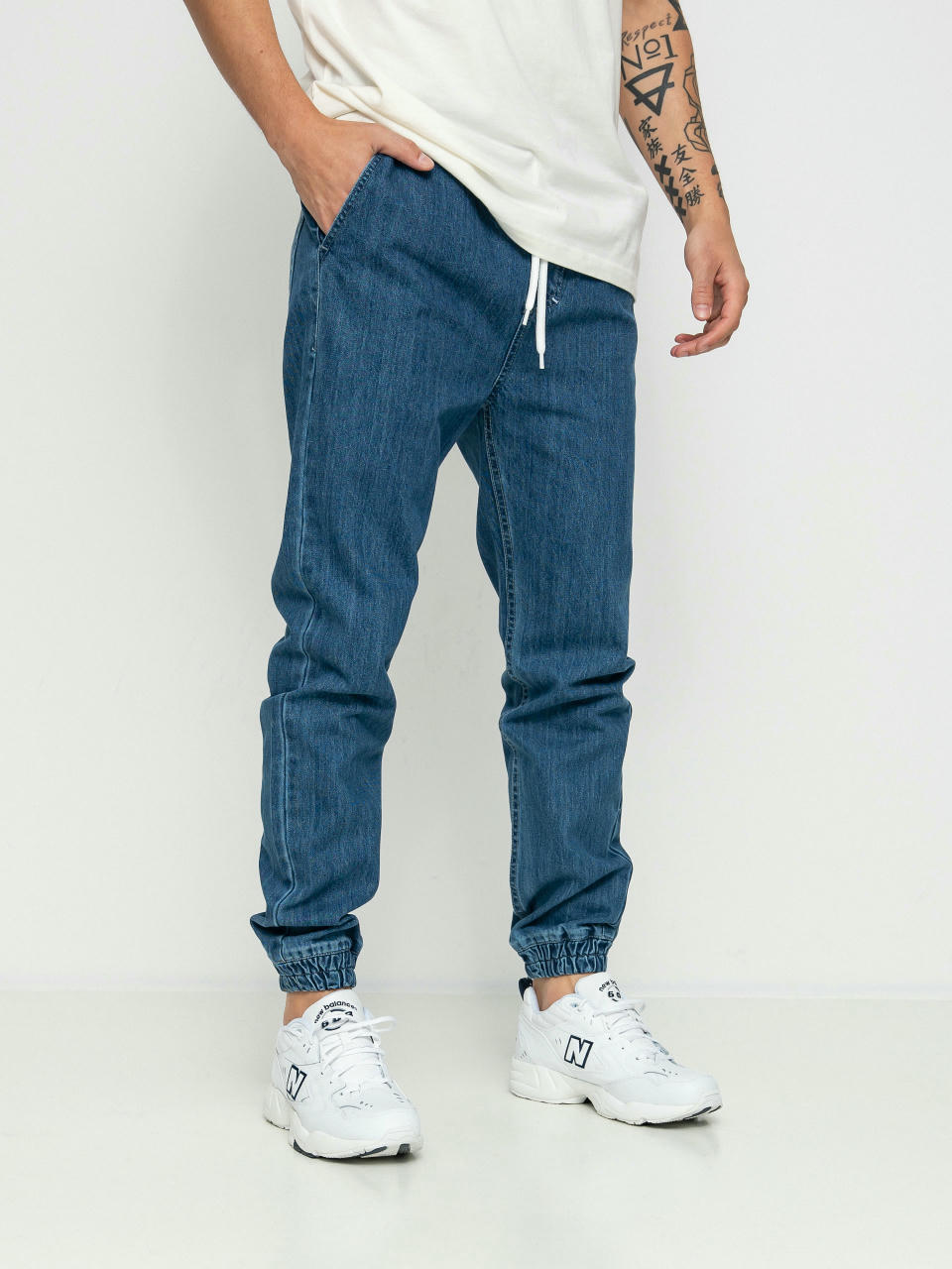 MassDnm Панталони Signature 2.0 Joggers Jeans Sneaker Fit (blue)