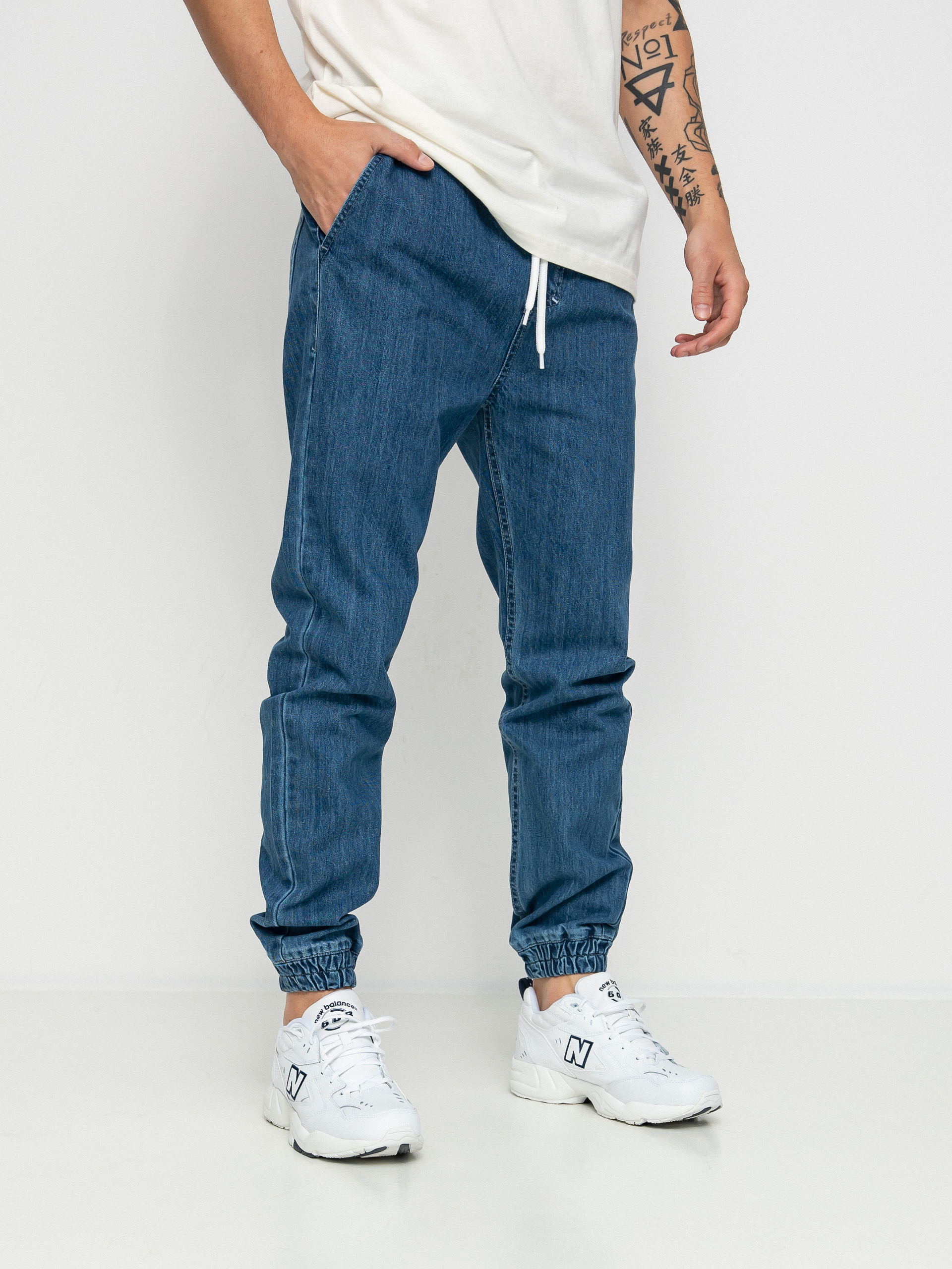 MassDnm u041fu0430u043du0442u0430u043bu043eu043du0438 Signature 2.0 Joggers Jeans Sneaker Fit (blue)