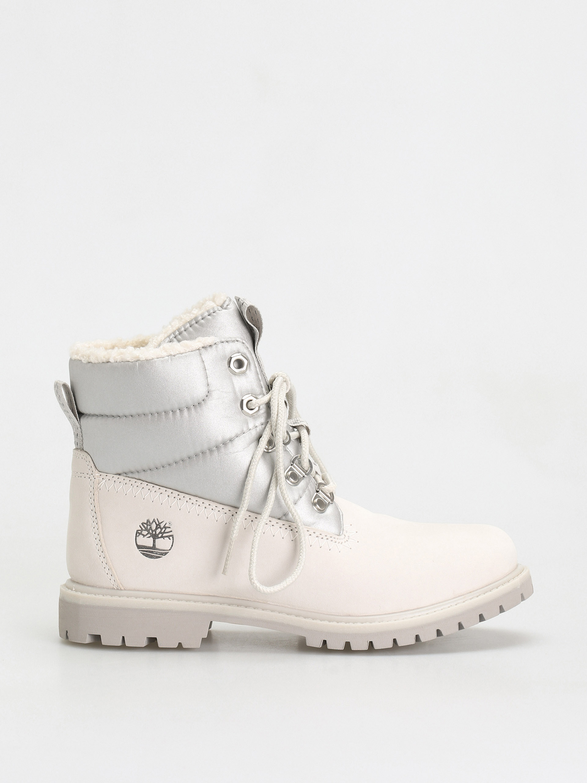 Timberland Обувки 6 Prem Puffer Bt Wp Wmn (white nubuck/silver)