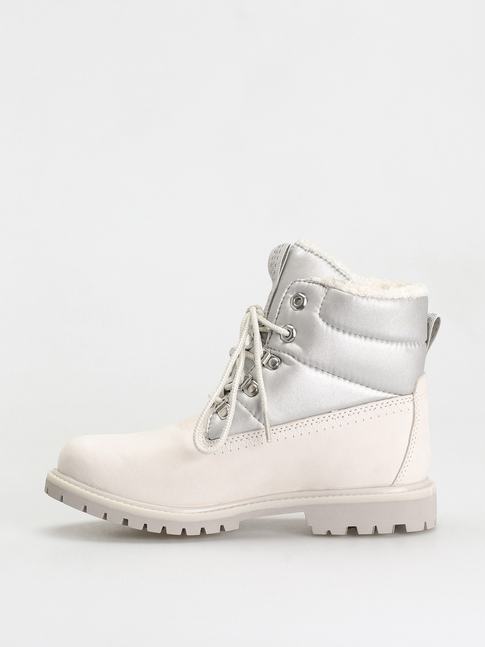 Timberland Обувки 6 Prem Puffer Bt Wp Wmn (white nubuck/silver)