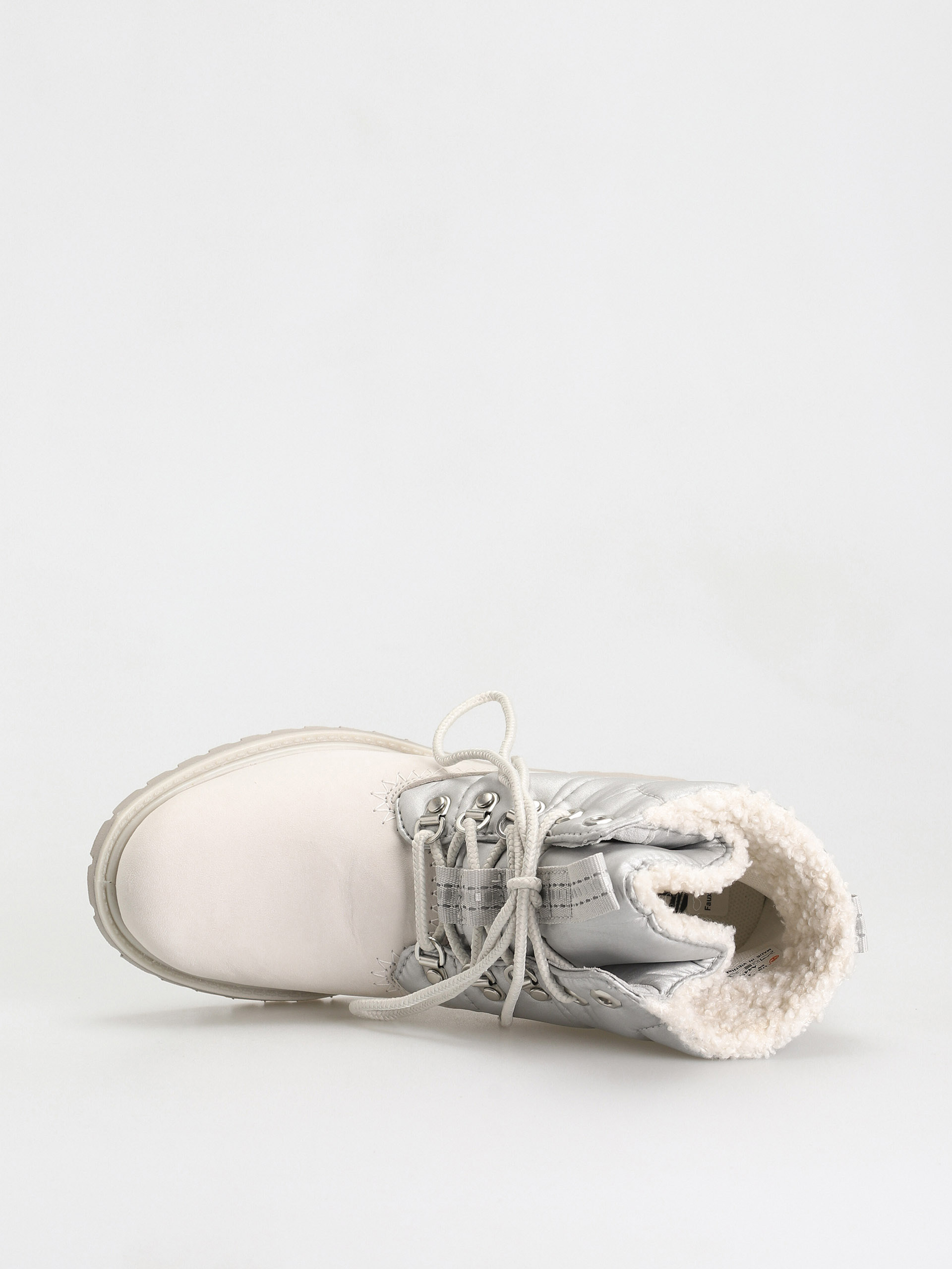 Timberland Обувки 6 Prem Puffer Bt Wp Wmn (white nubuck/silver)