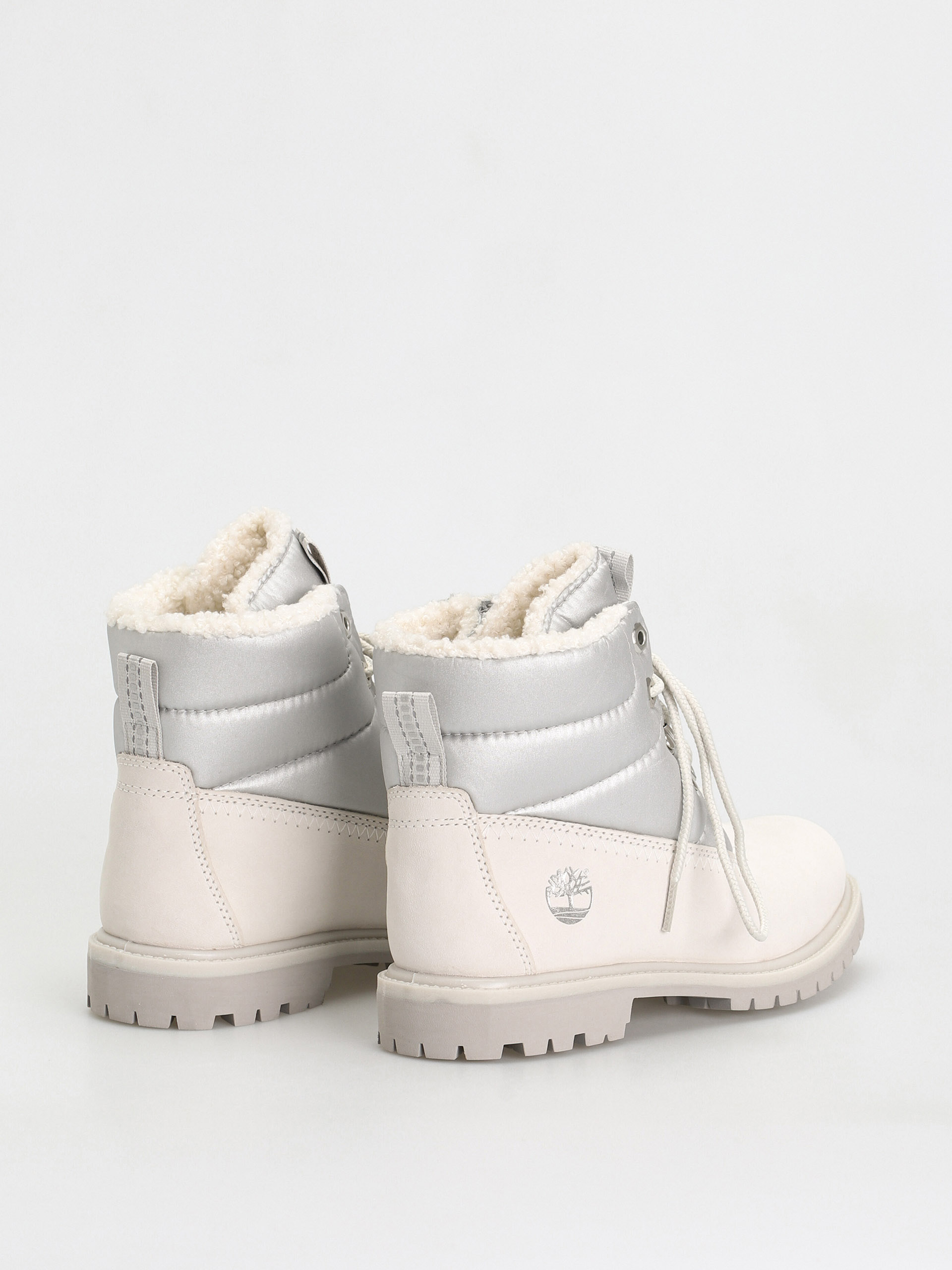 Timberland Обувки 6 Prem Puffer Bt Wp Wmn (white nubuck/silver)