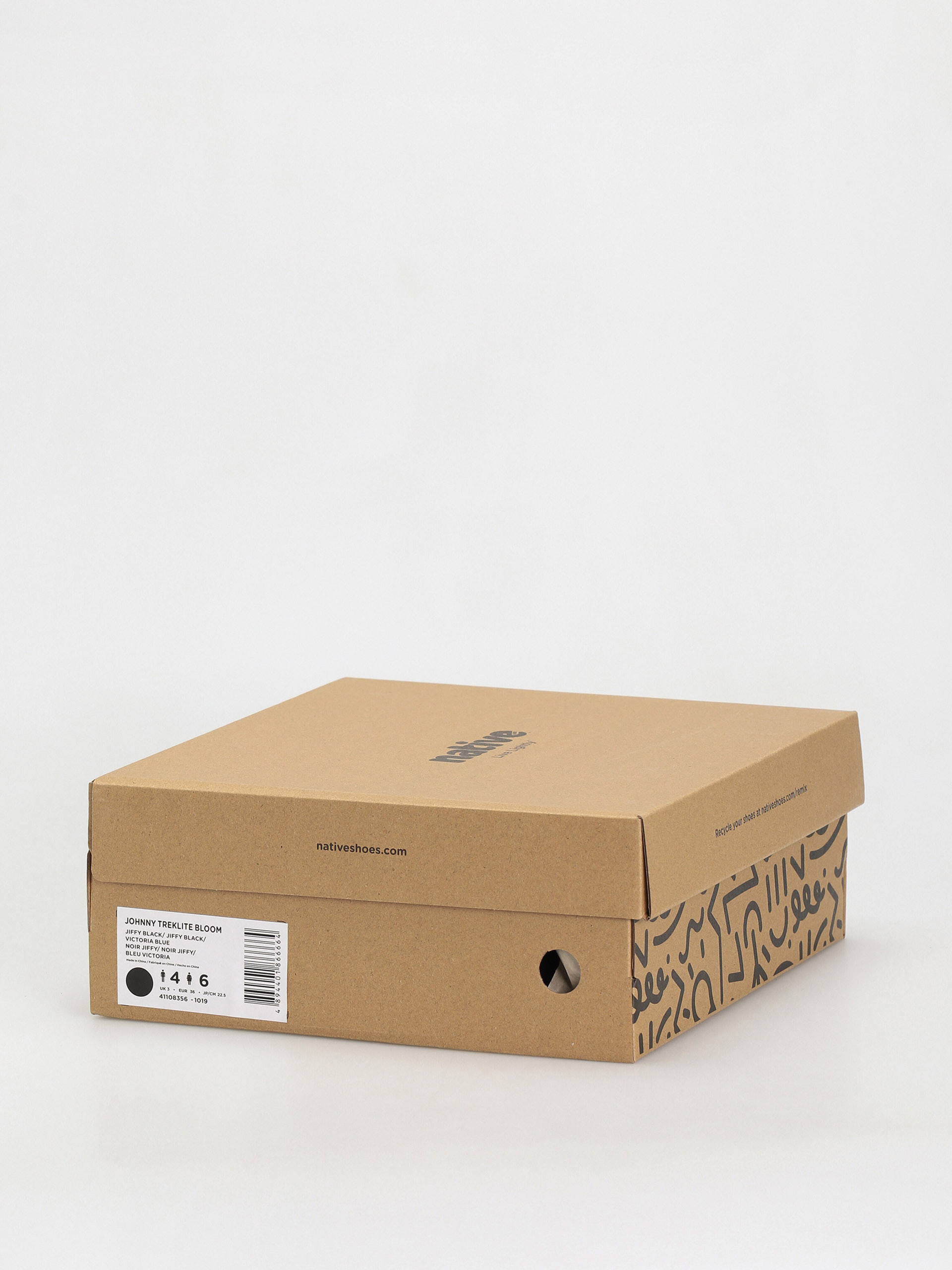 Native Зимни обувки Johnny Treklite (jiffy black/jiffy black/victoria blue)