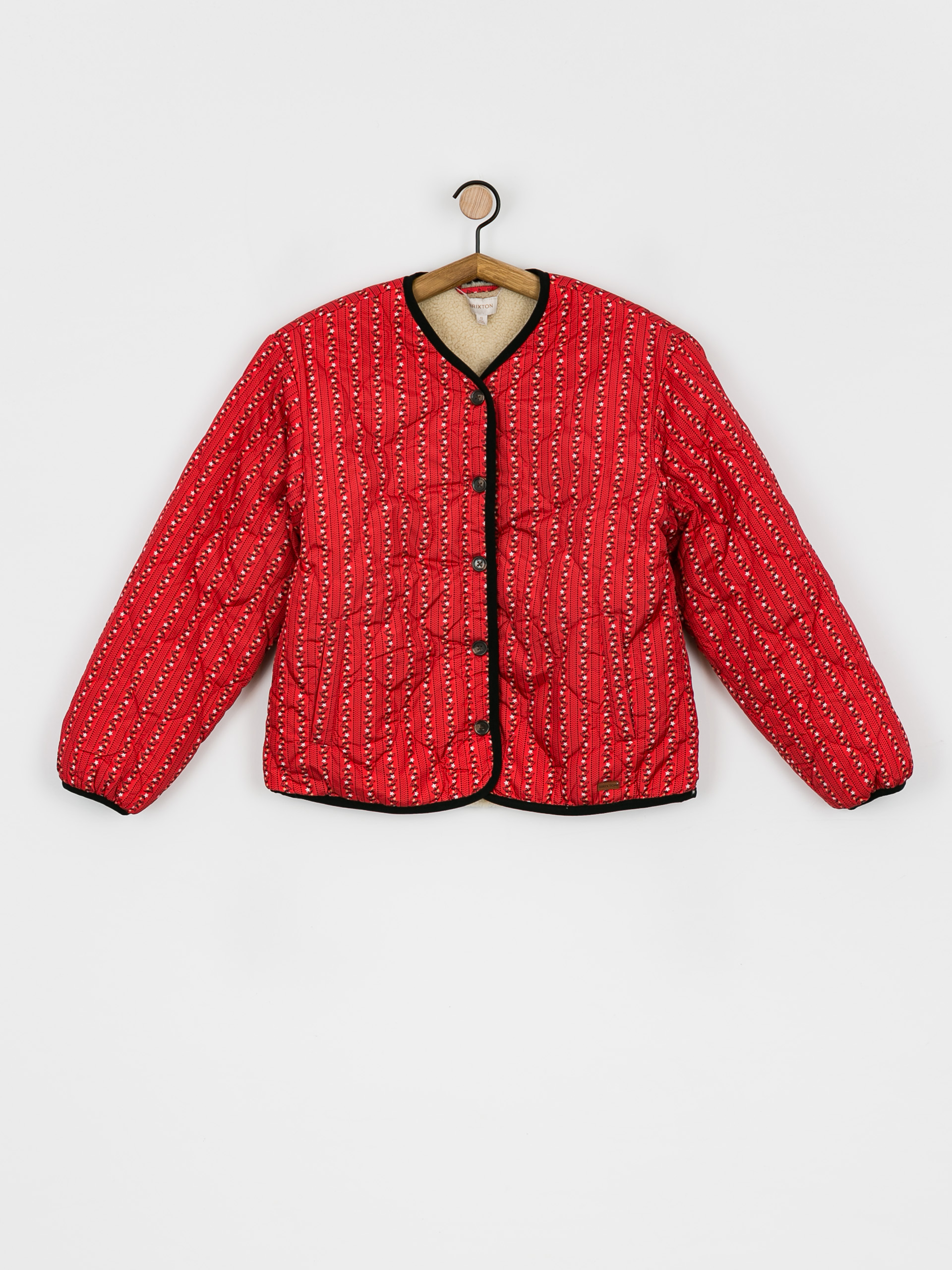 Brixton Яке Sherpa Reversible Padded Wmn (mars red praire floral)