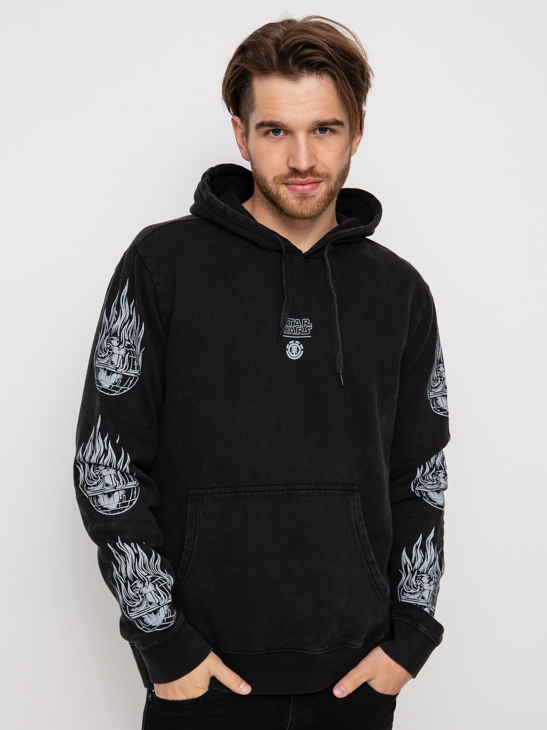 Element Суитшърт Deathstar (washed black)