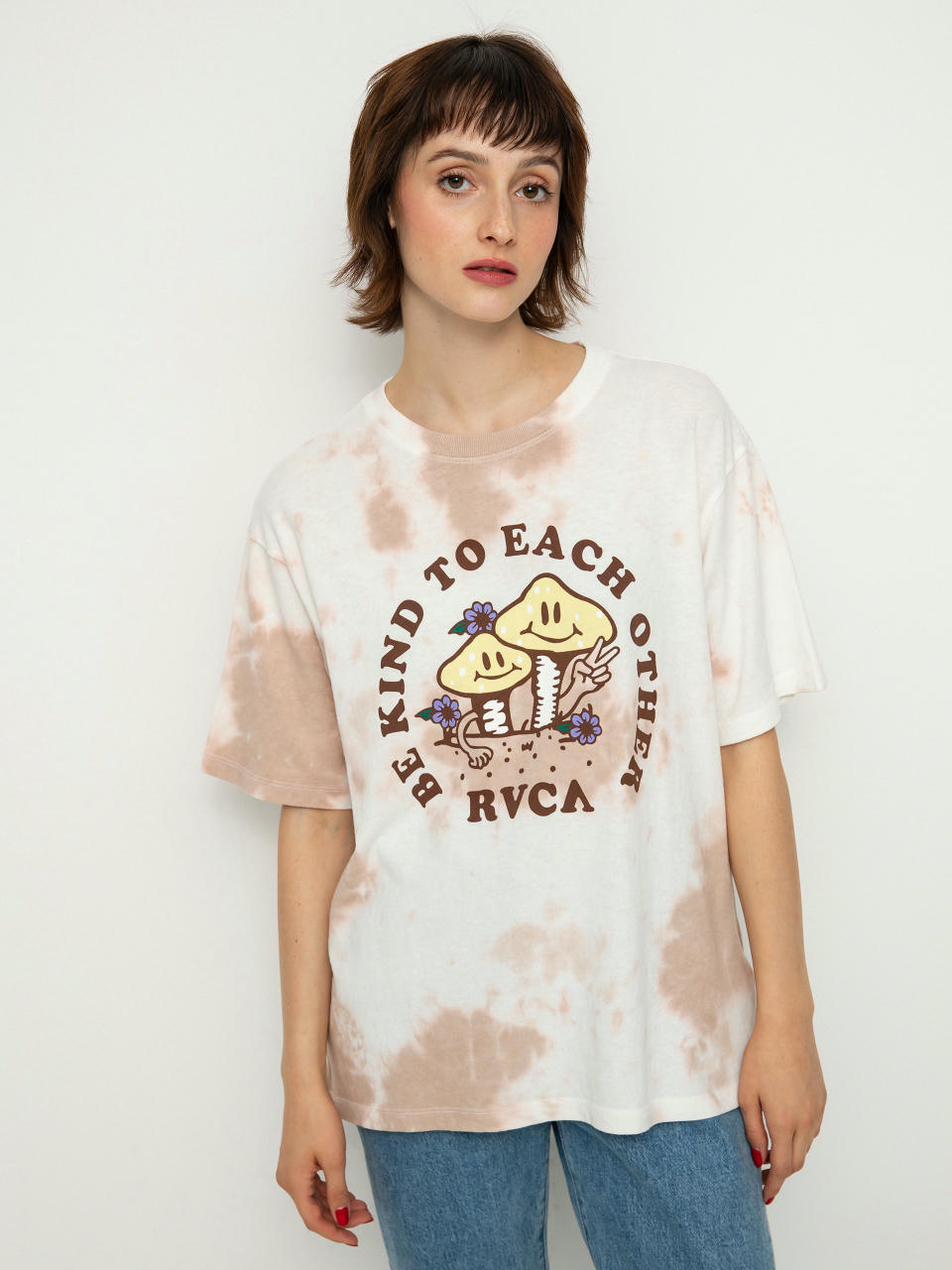 RVCA Тениска Be Kind Wmn (dusty rose)