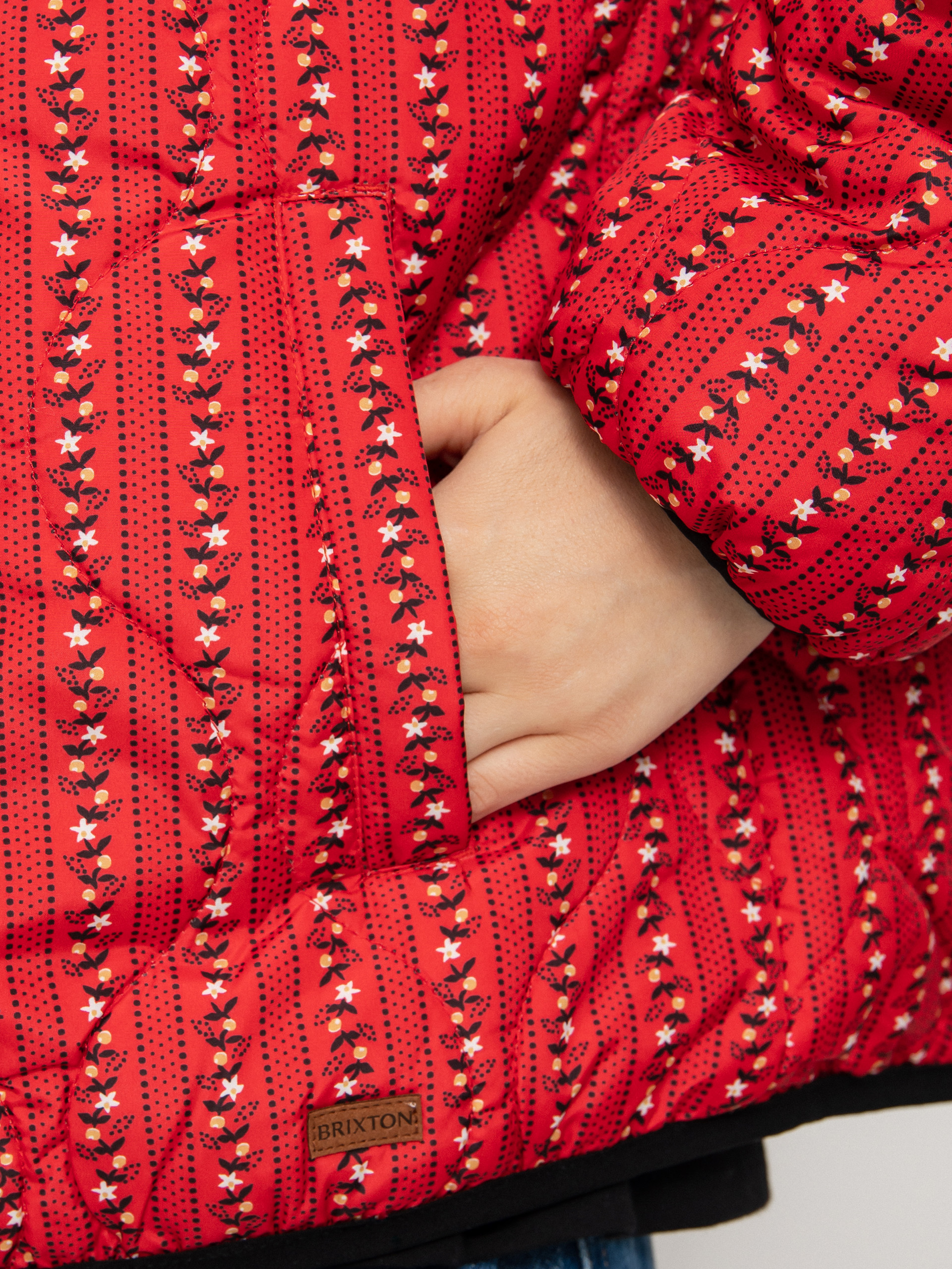 Brixton Яке Sherpa Reversible Padded Wmn (mars red praire floral)