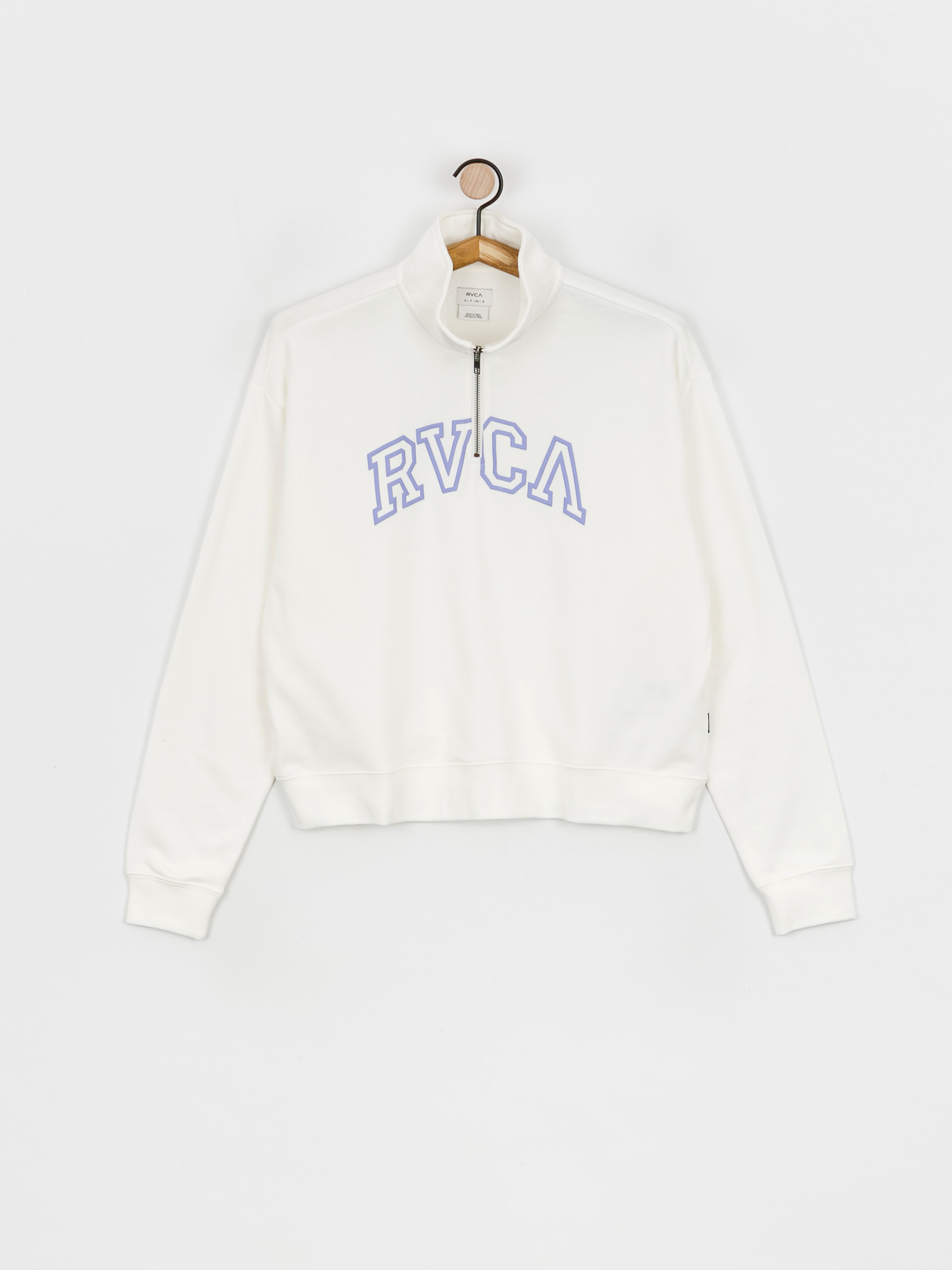 RVCA Суитшърт с качулка Arched HD Wmn (vintage white)