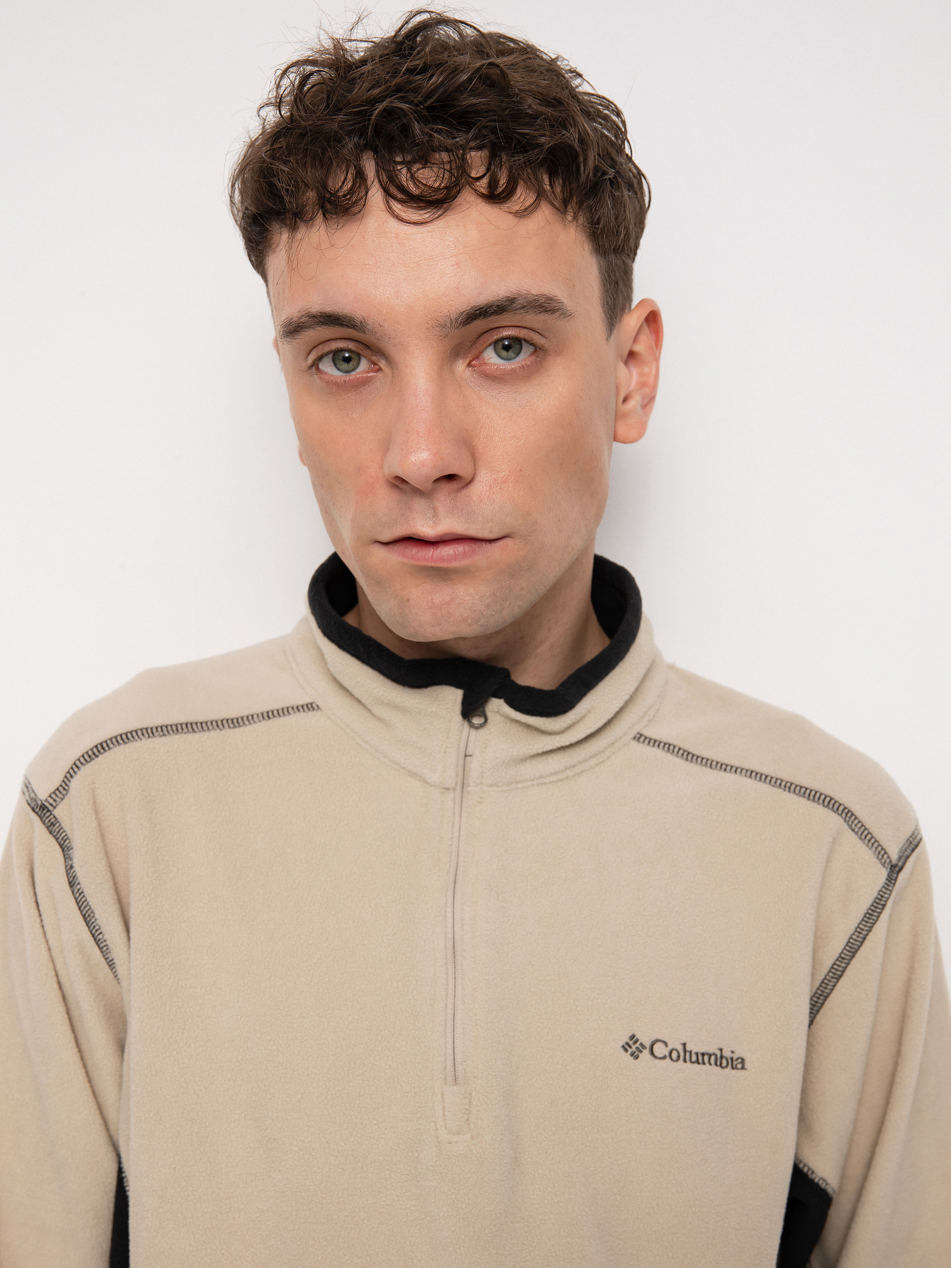 Мъжки Columbia Поларени суитшърти Klamath Range II Half Zip (ancient fossil)