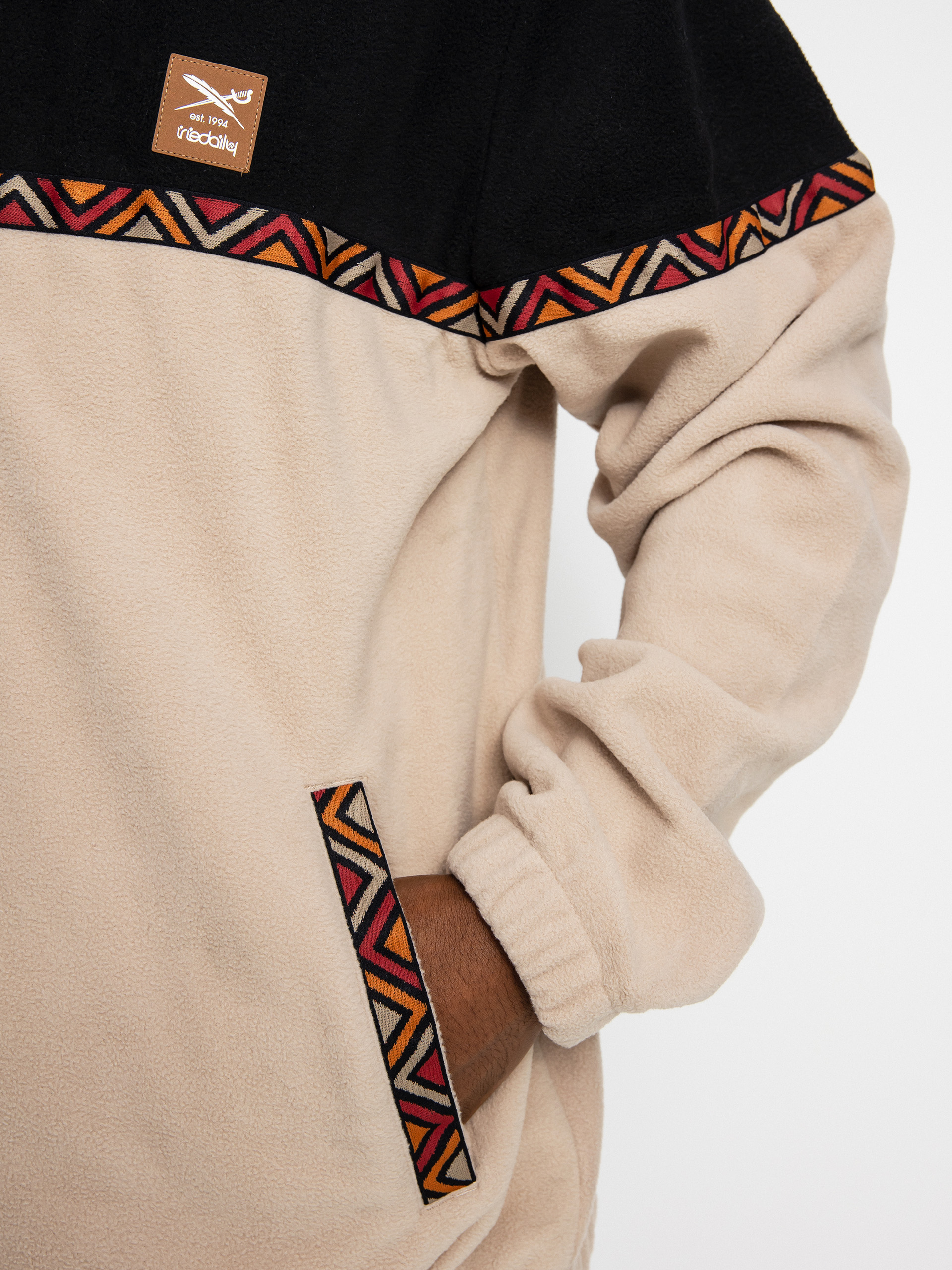 Мъжки Iriedaily Поларени суитшърти Monte Noe Troyer (khaki)