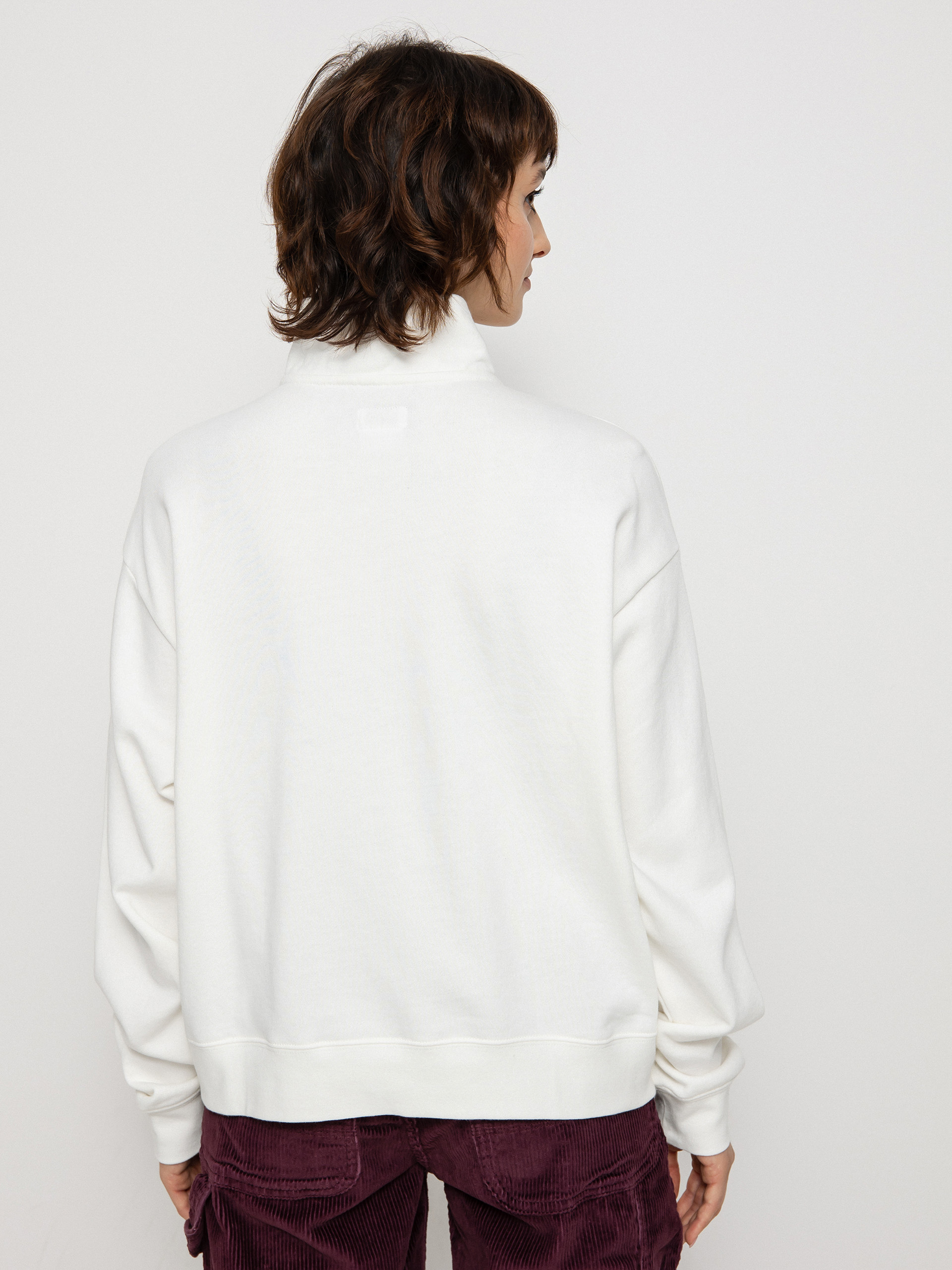 RVCA Суитшърт с качулка Arched HD Wmn (vintage white)