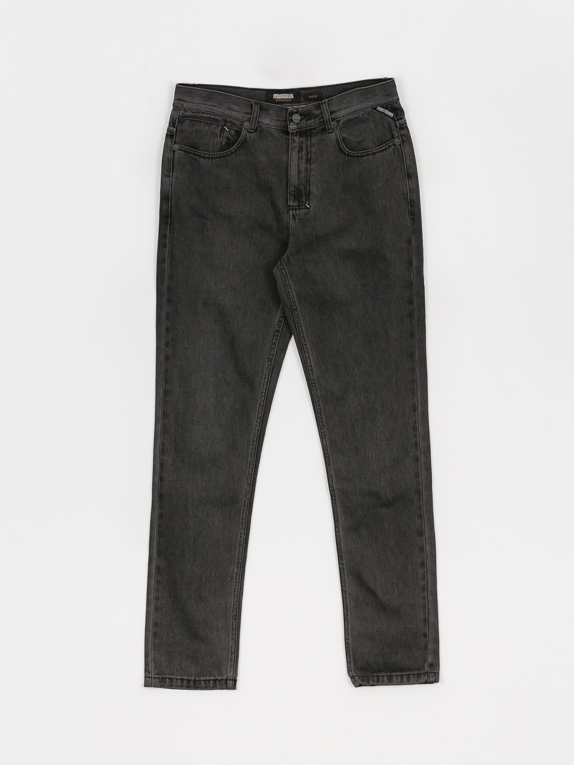 MassDnm Панталони Signature 2.0 Jeans Tapered Fit (black washed)